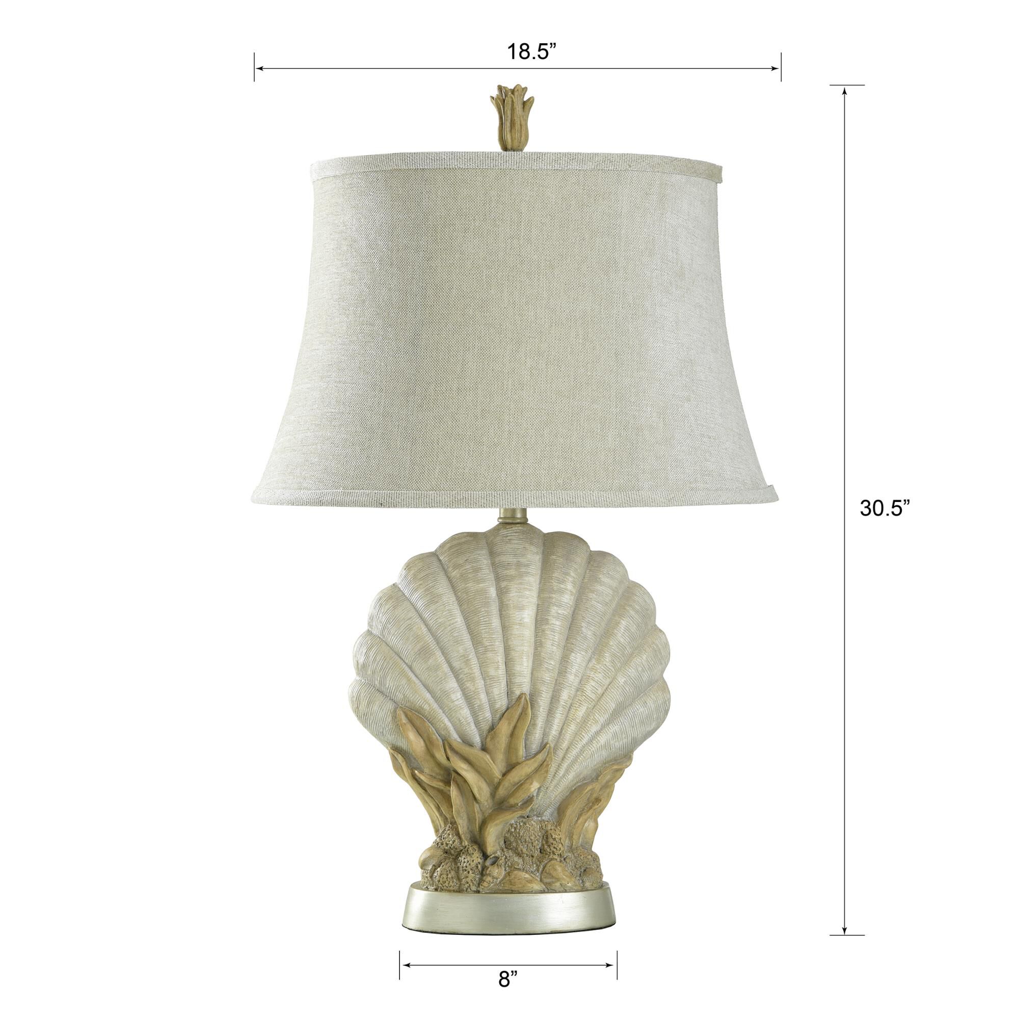 Shown in Sandstone finish and White Softback Fabric shade