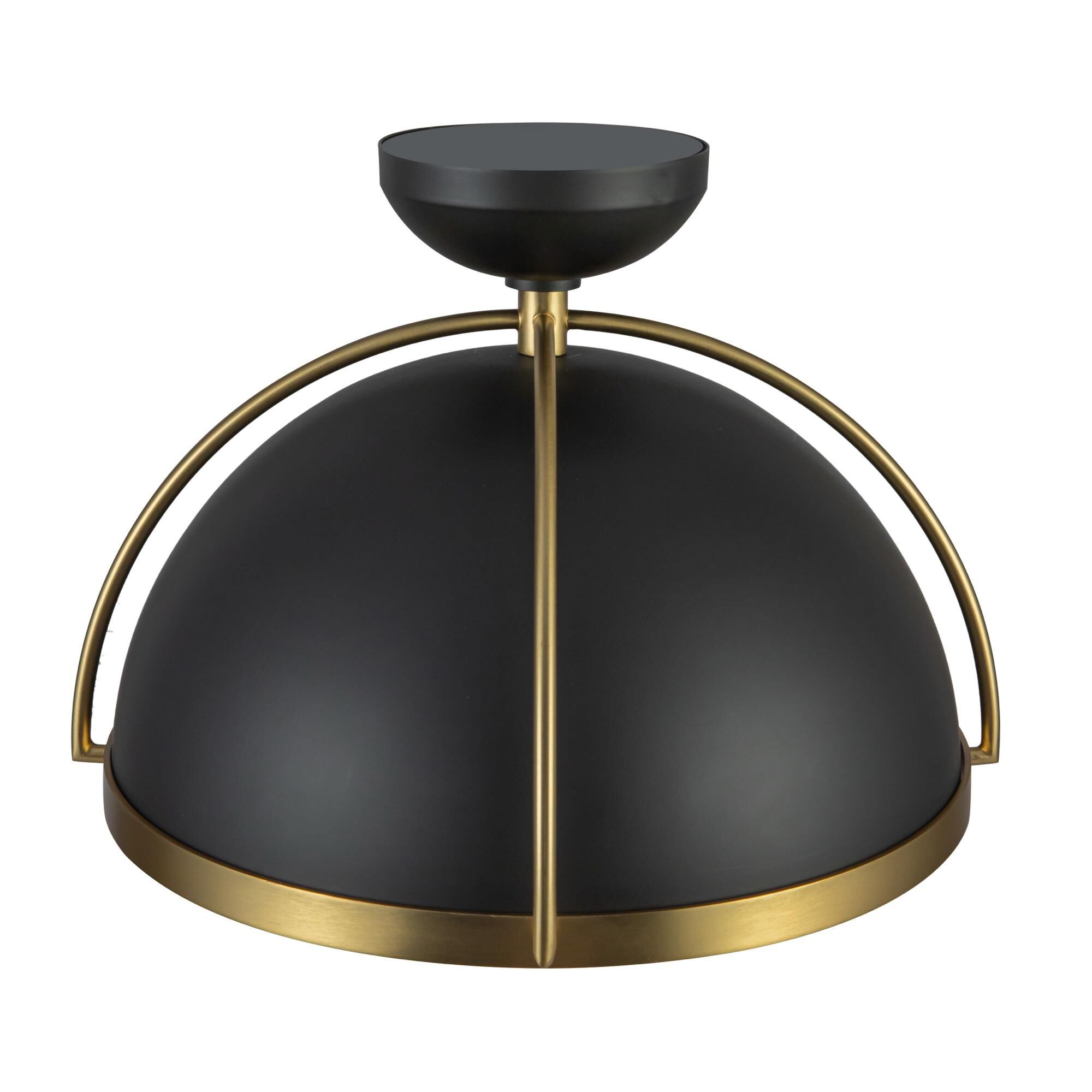 Shown in Black and Brushed Brass finish