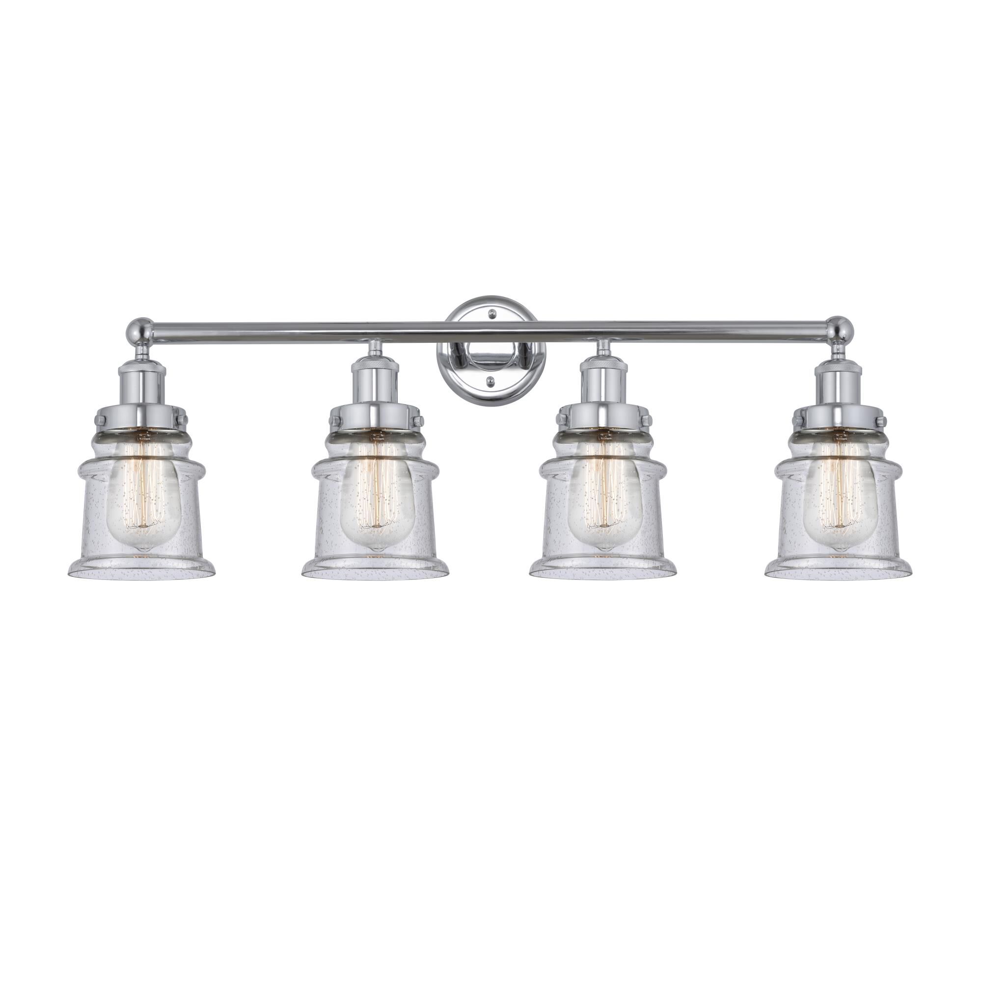 Shown in Polished Chrome, Seedy finish and Seedy glass and Seedy Glass shade