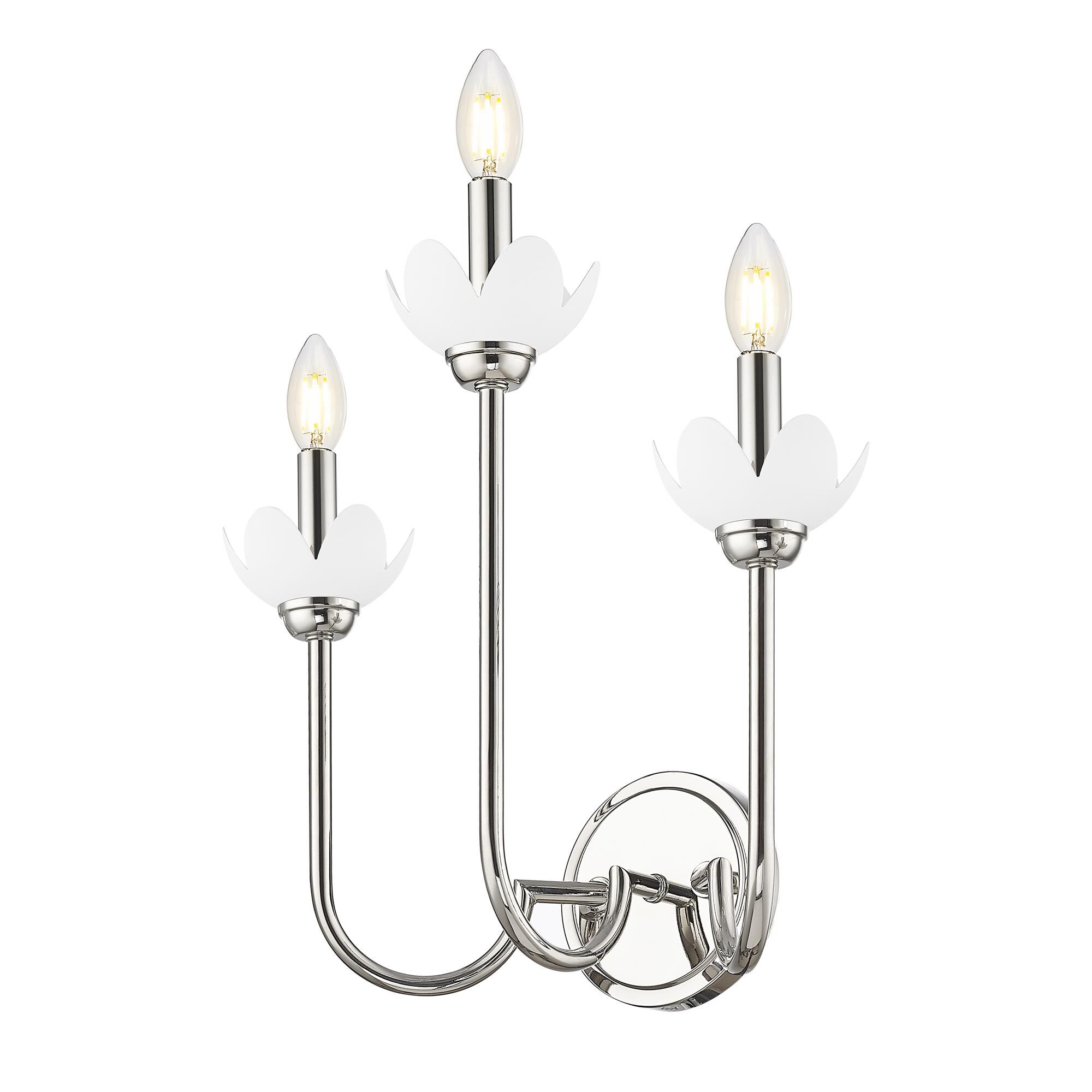 Shown in Polished Nickel finish and Clear Ribbed glass and Clear Ribbed shade
