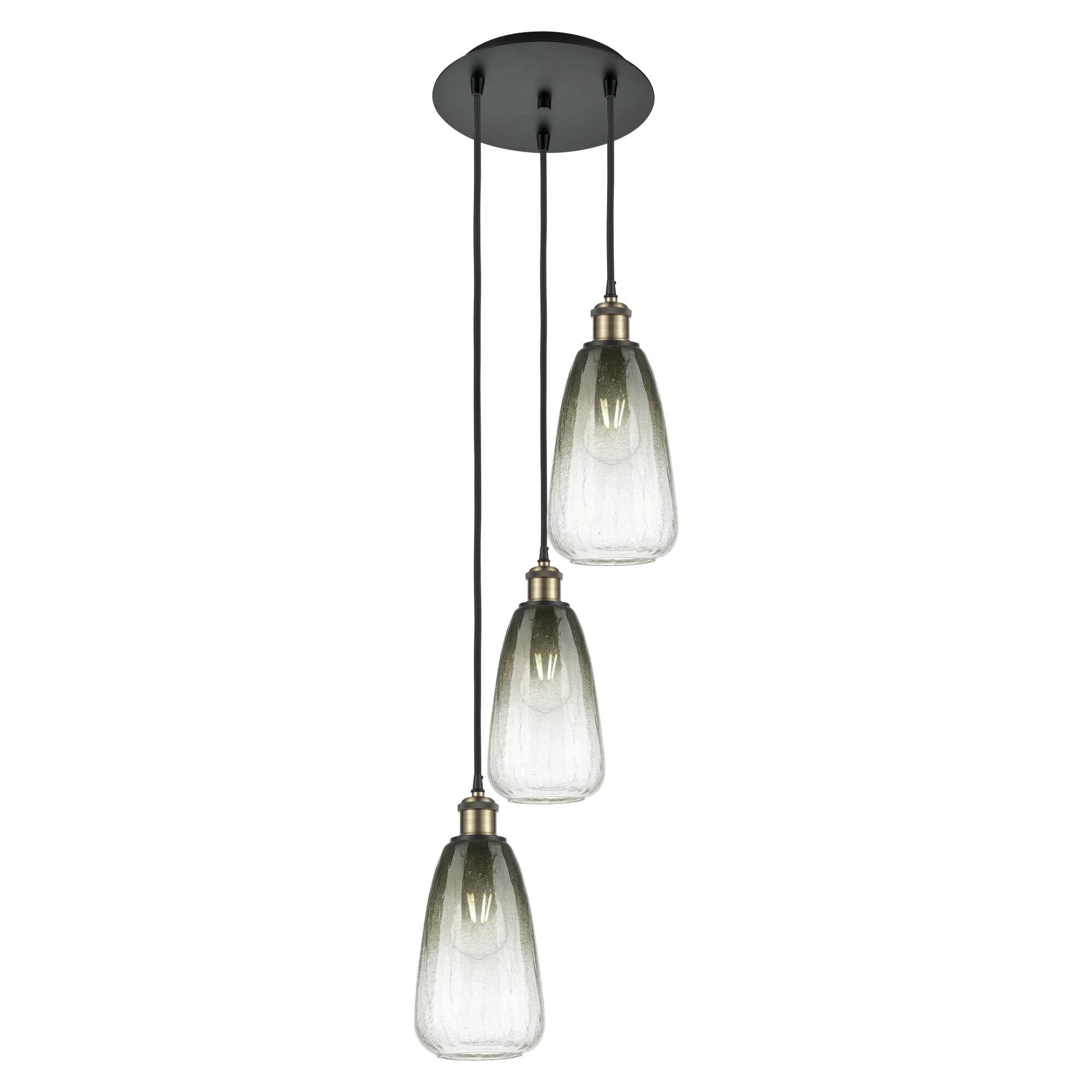 Bruno Marashlian Brookhaven Almond 13 Inch Multi Light Pendant by Innovations Lighting