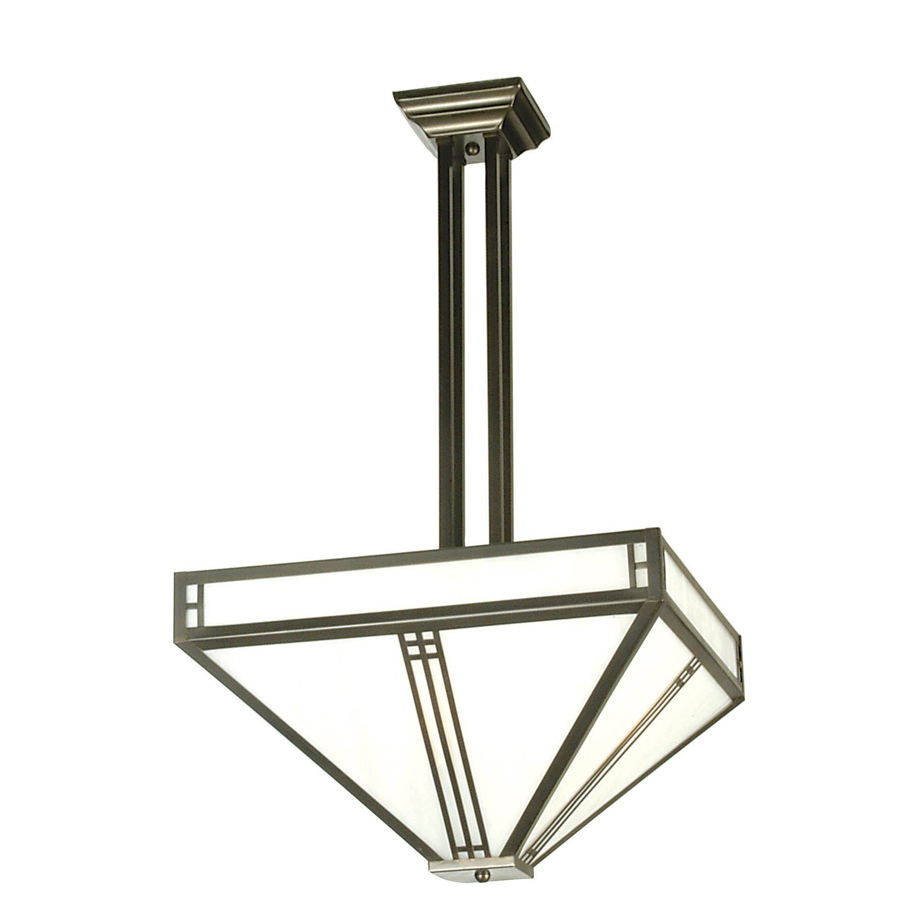 Prairie Loft Mission 25 Inch 4 Light Semi Flush Mount by Meyda Lighting