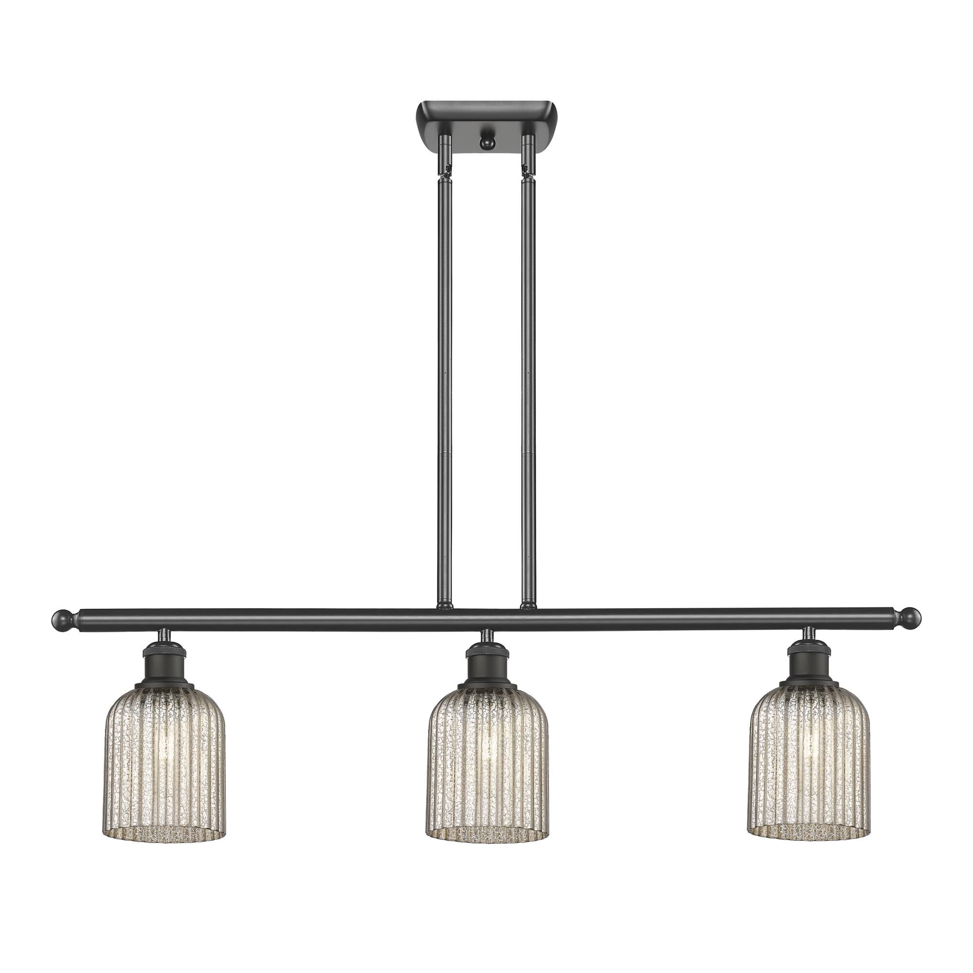 Shown in Oil Rubbed Bronze finish and Mercury shade
