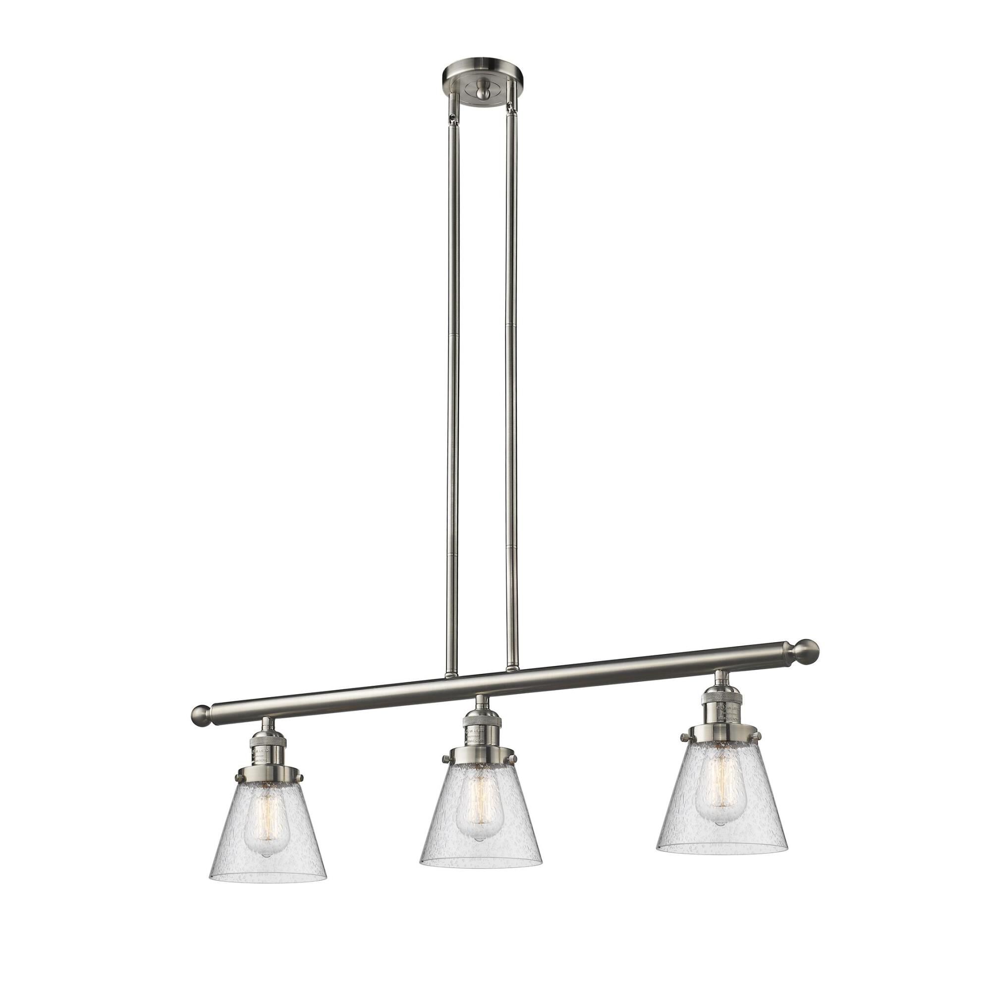 Bruno Marashlian Small Cone 36 Inch 3 Light Linear Suspension Light by Innovations Lighting