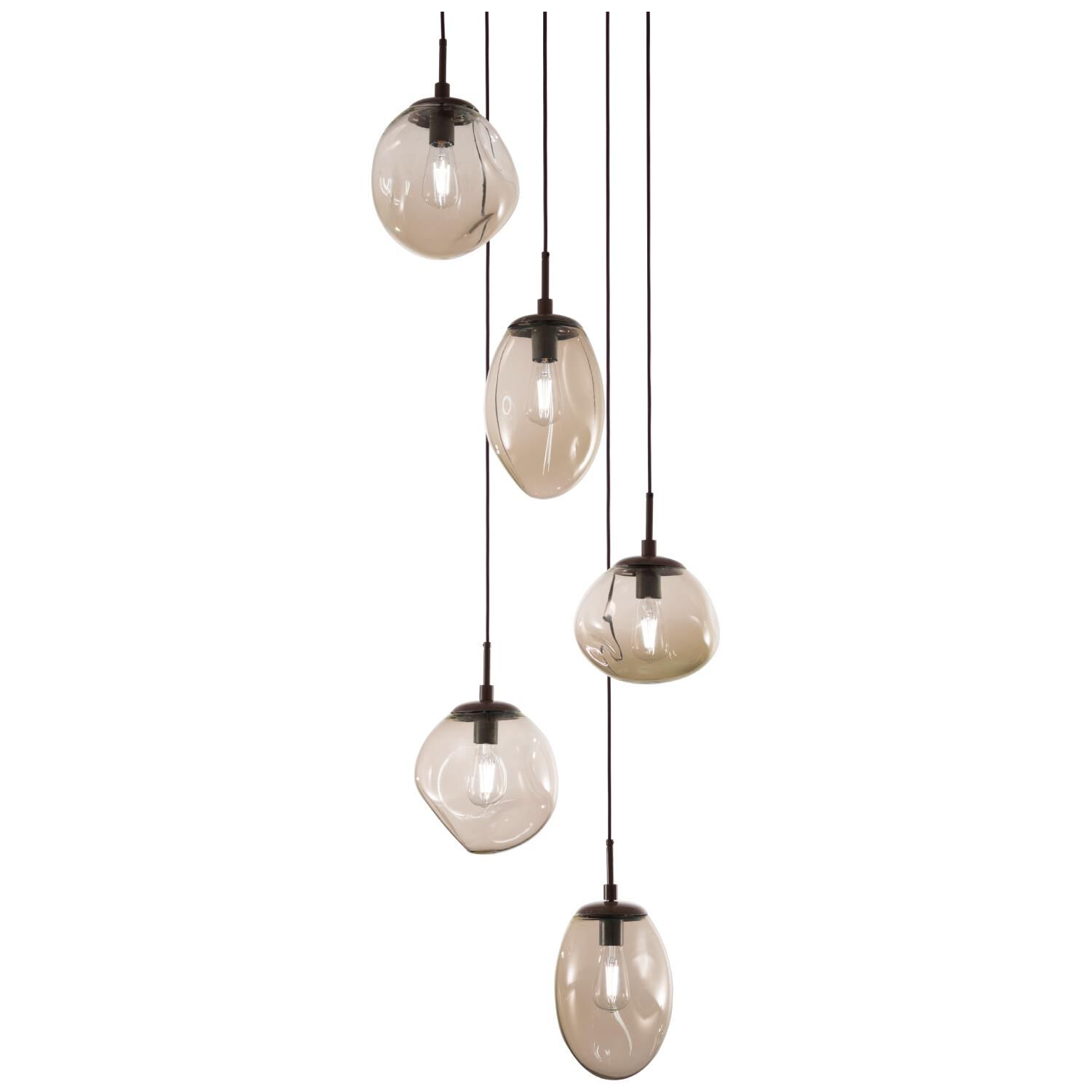 Shown in Flat Bronze finish and Blown Bronze glass