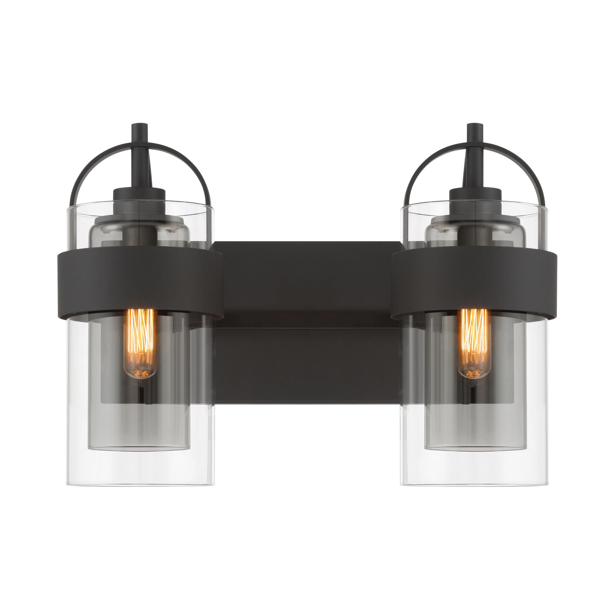 Shown in Dark Matte Black finish and Clear and Grey glass
