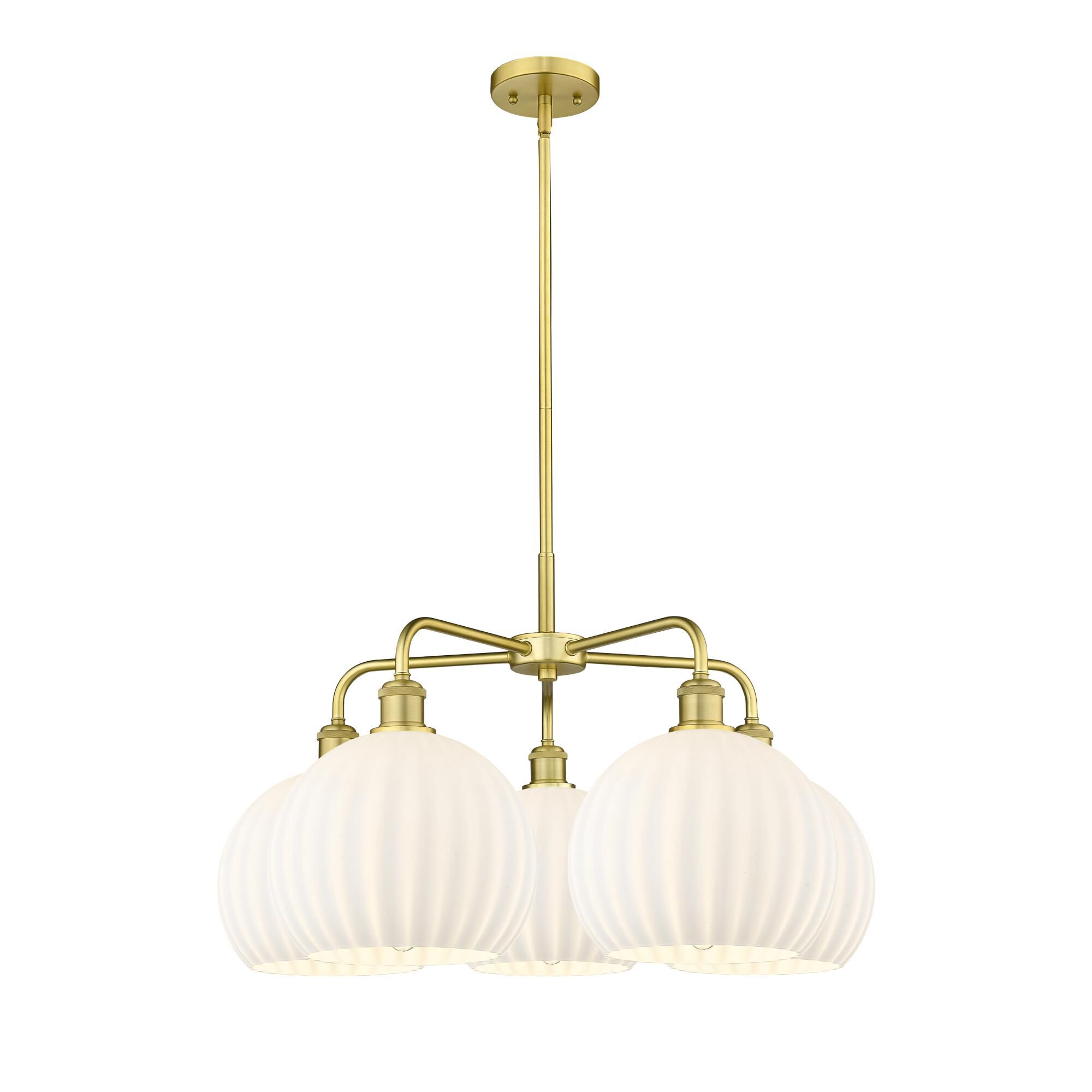 Bruno Marashlian White Venetian 28 Inch Chandelier by Innovations Lighting