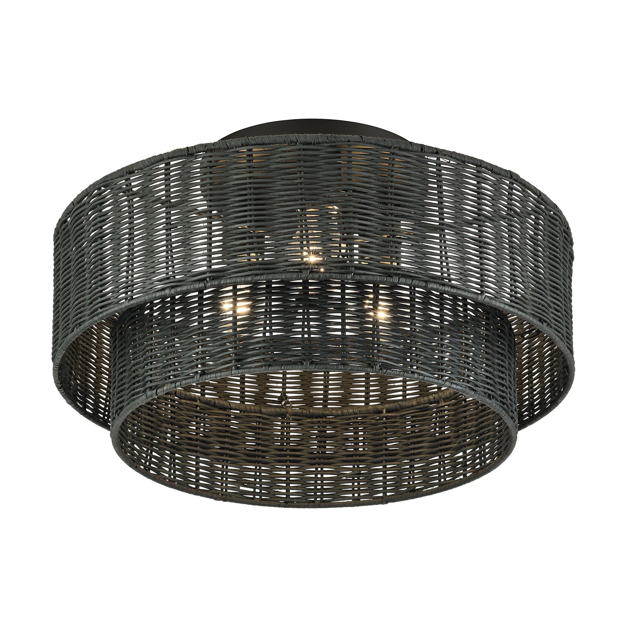 Weavington 18 Inch Semi Flush Mount by Livex Lighting
