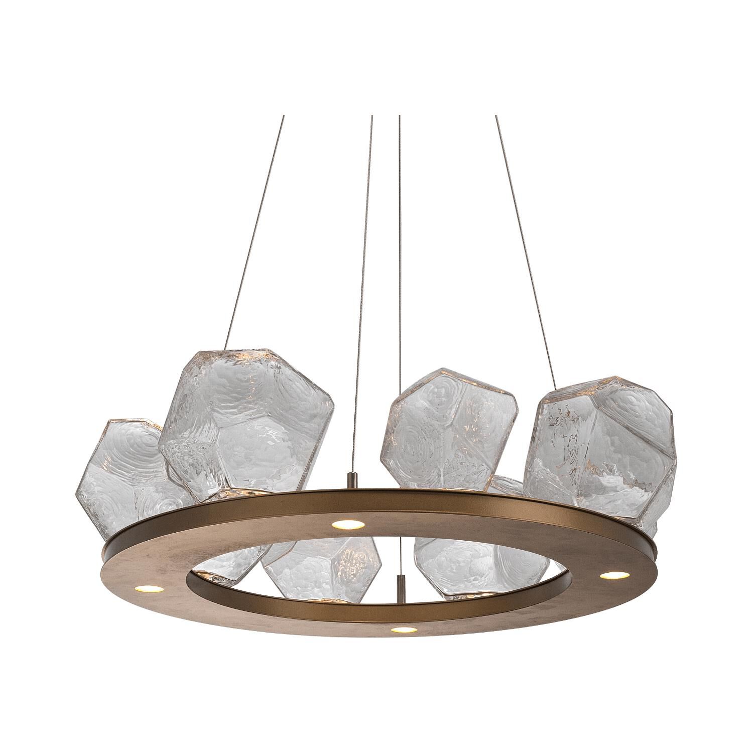 Gem 27 Inch 12 Light LED Chandelier by Hammerton Studio