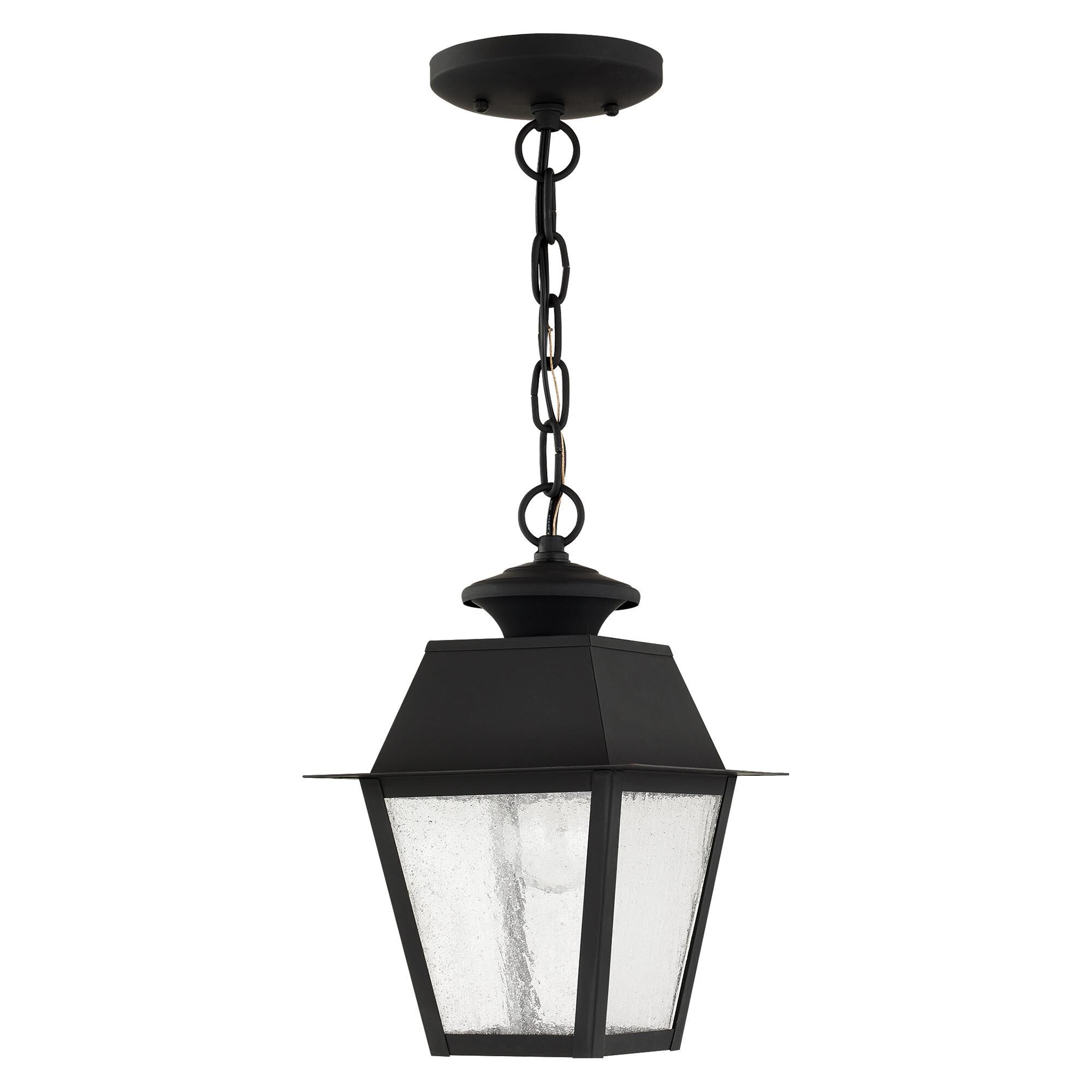 Livex Lighting Mansfield 11 Inch Tall Outdoor Hanging Lantern