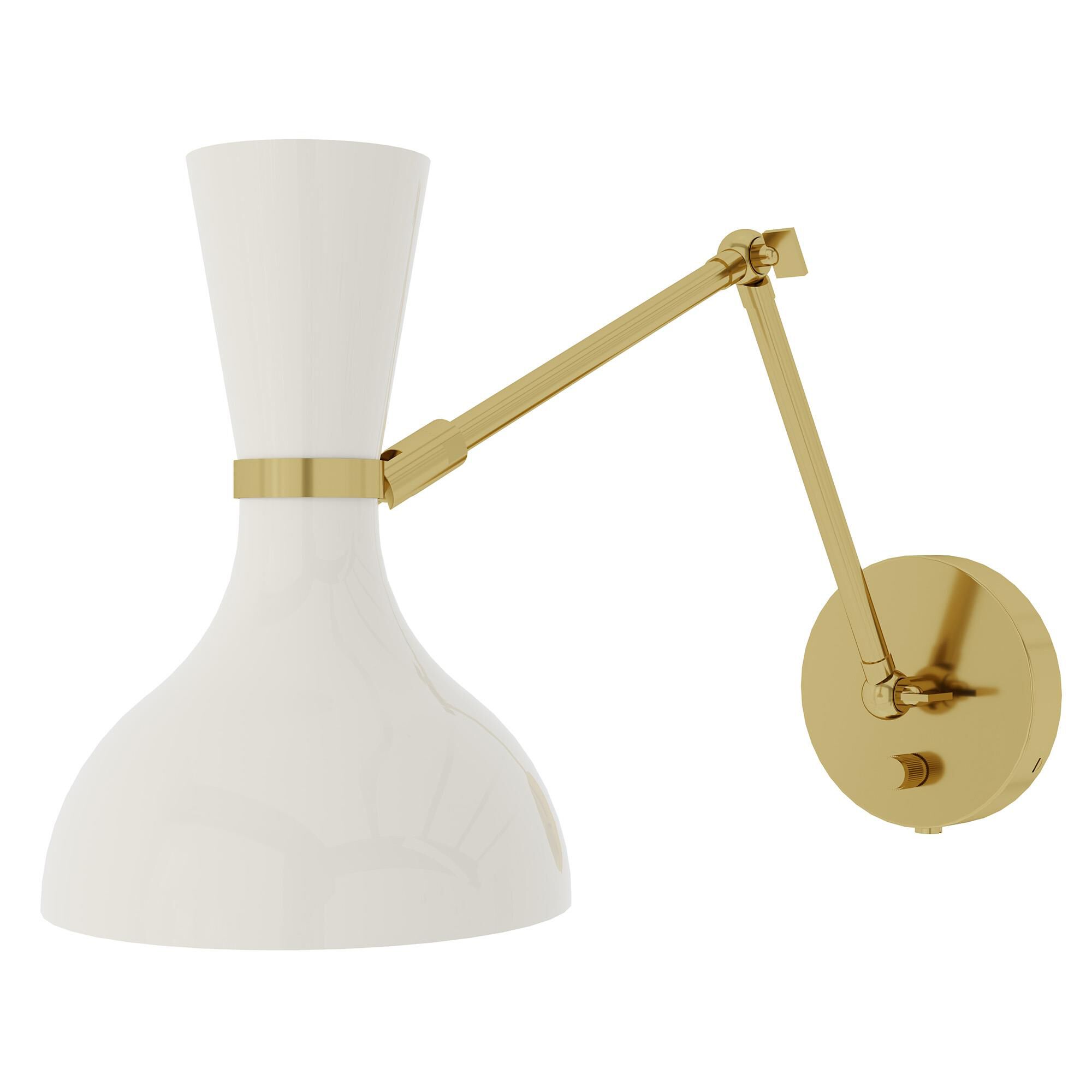 Clare 10 Inch Wall Swing Lamp by Robert Abbey