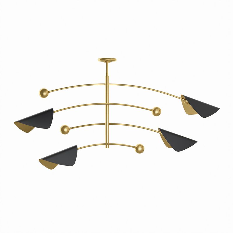 Eclipse Large Linear Chandelier by Regina Andrew
