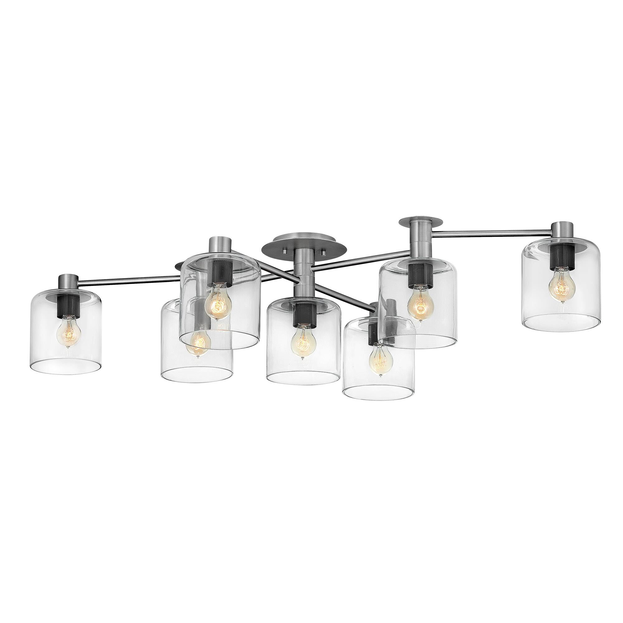 Axel 59 Inch 7 Light Semi Flush Mount,