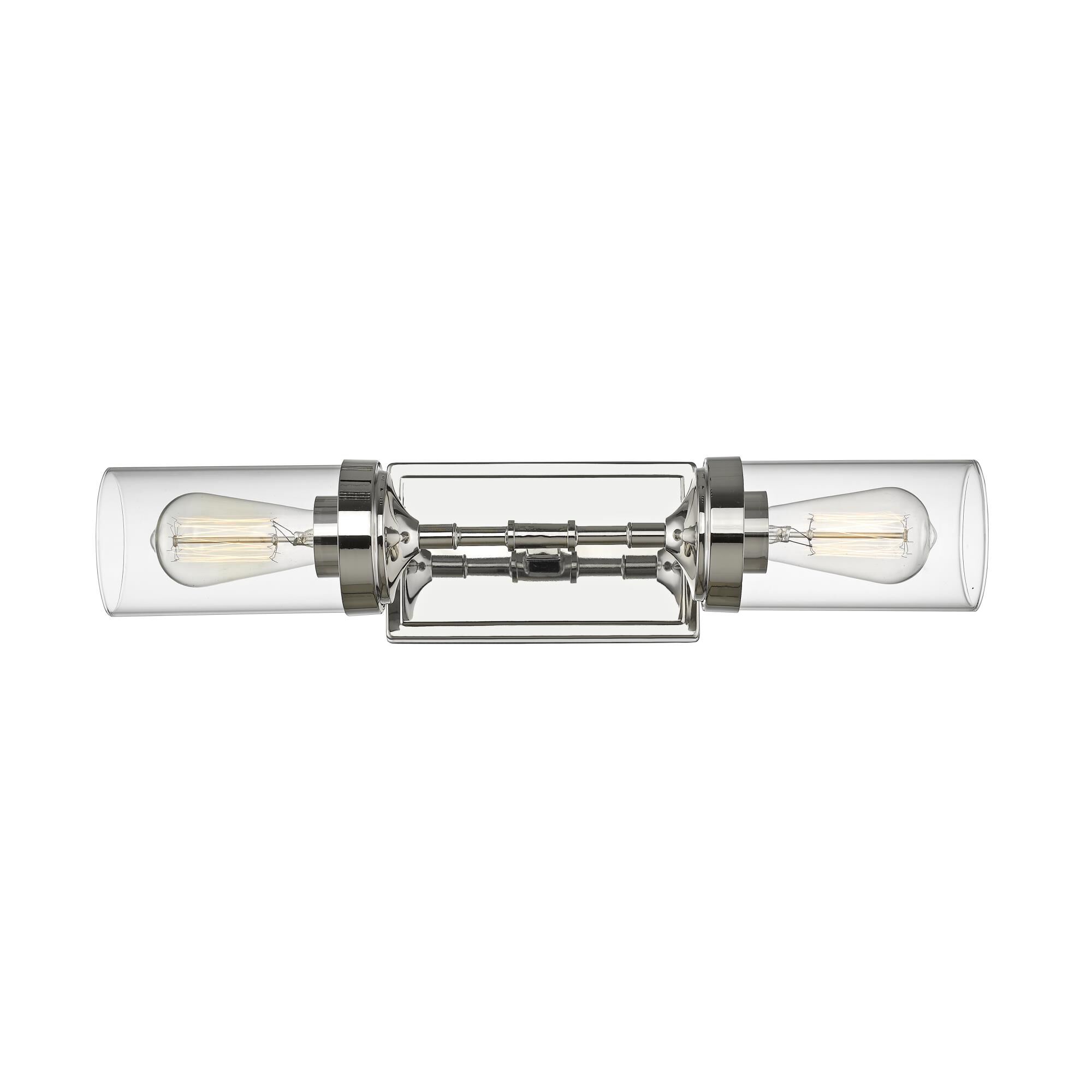 Shown in Polished Nickel finish and Glass shade