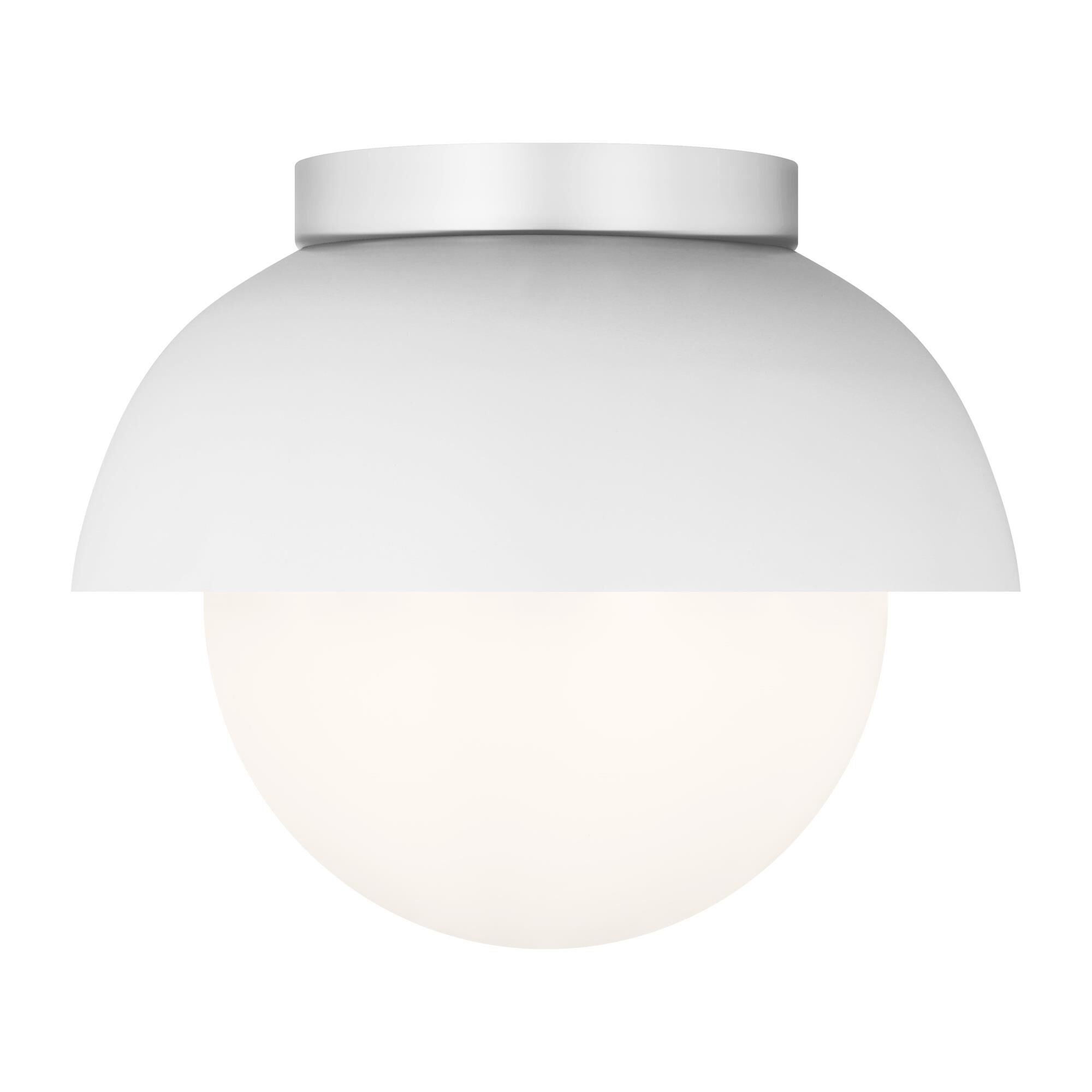 Shown in Matte White finish and Opal Glass shade