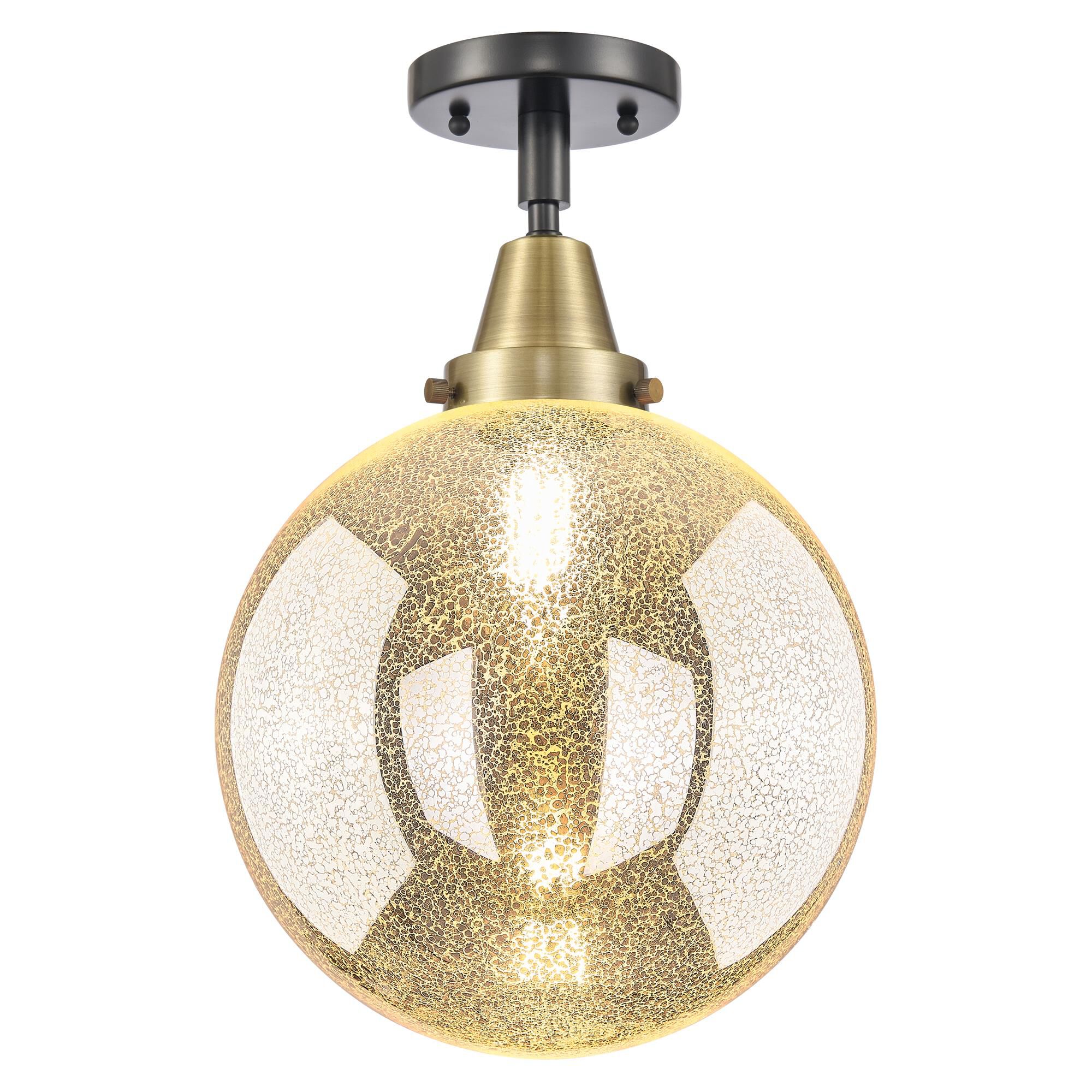 Shown in Black Antique Brass finish and Mercury glass
