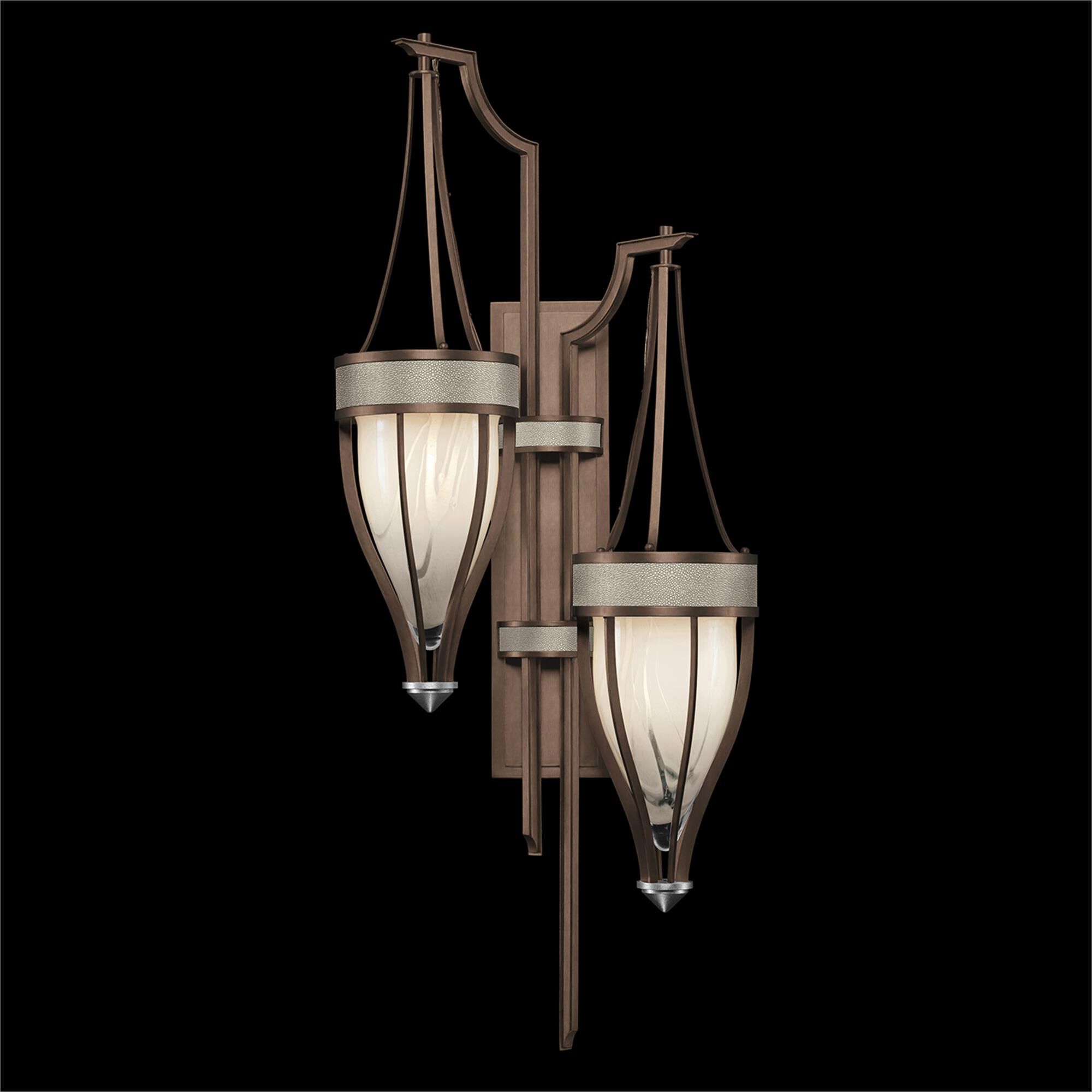 Shown in Bronze and Nickel  finish and Coco accent