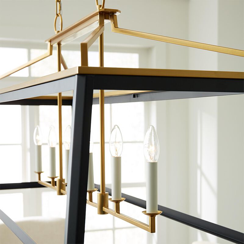 Chapman & Myers Carlow 48 Inch Linear Chandelier by Visual Comfort Studio