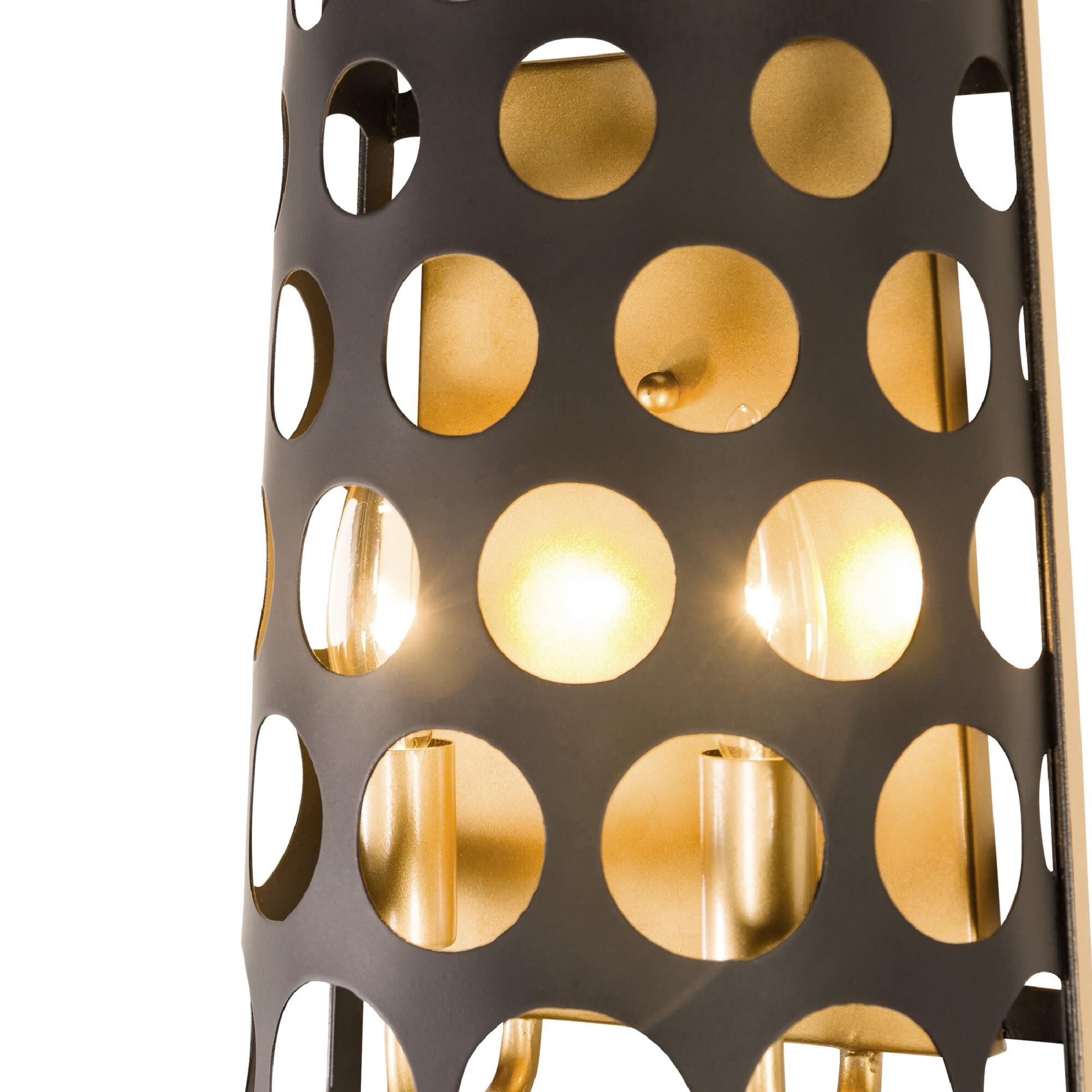 Shown in Gold finish and Matte Black - French Gold shade