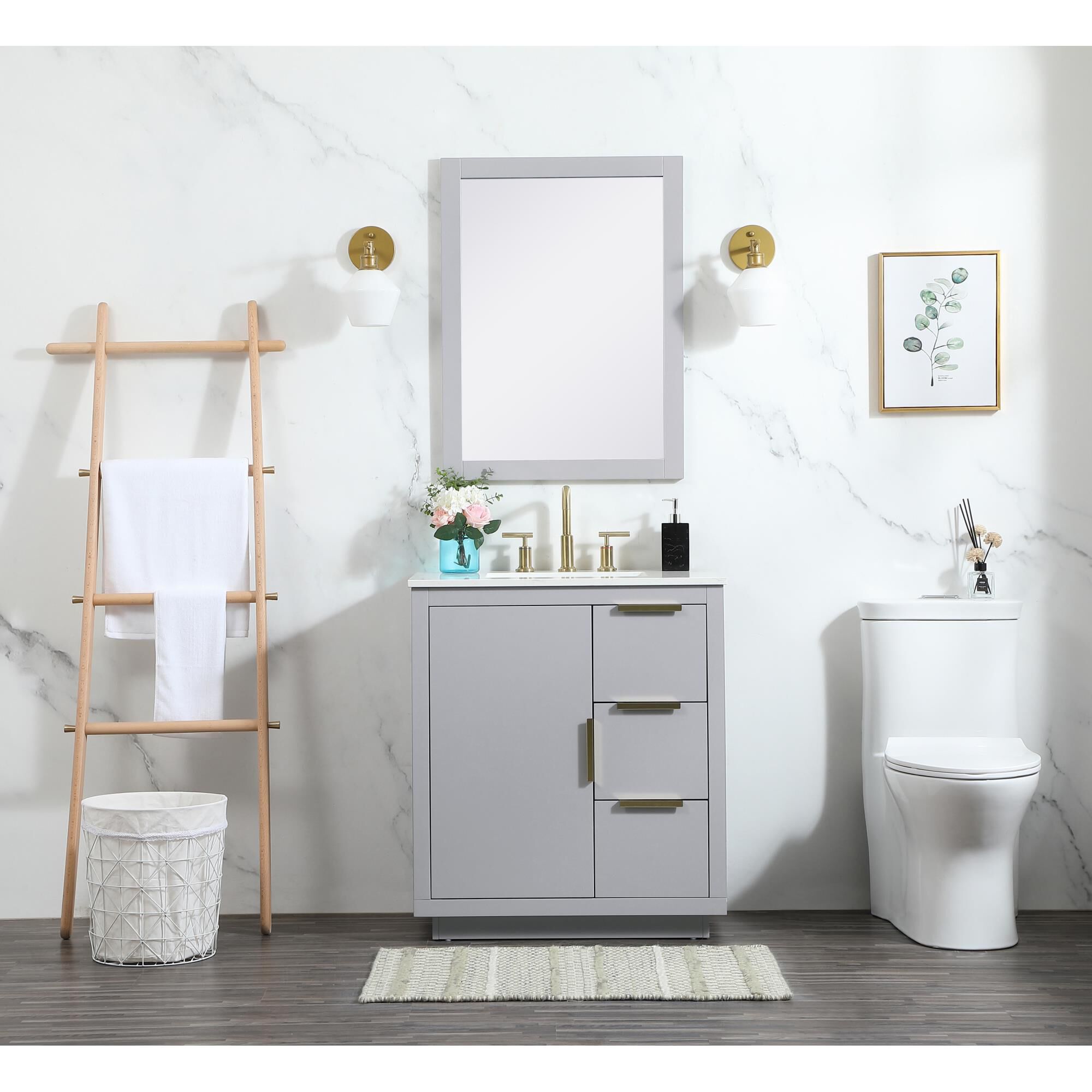 Blake 30 Inch Bath Vanity by Elegant Decor