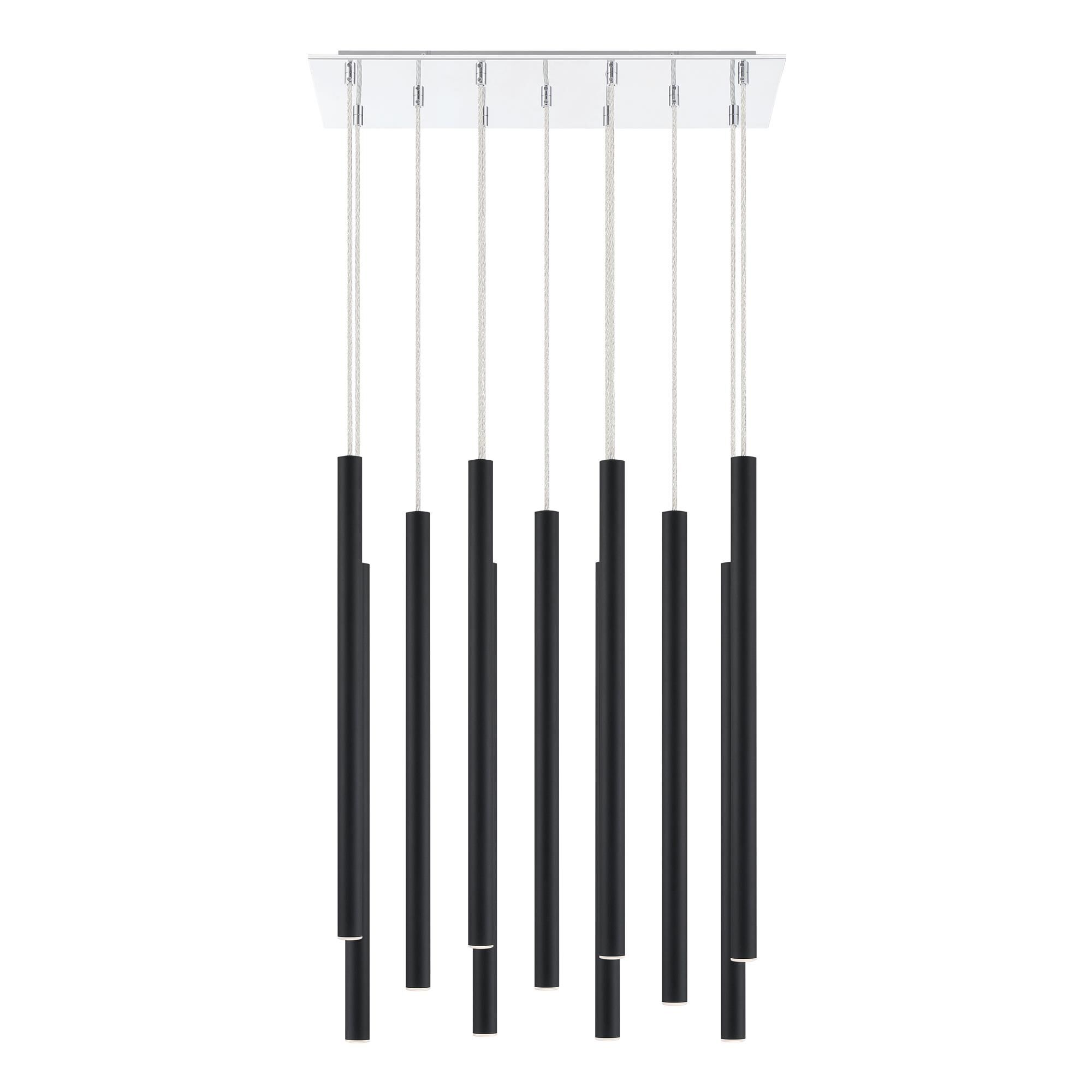 Shown in Chrome finish and Steel glass and Steel shade