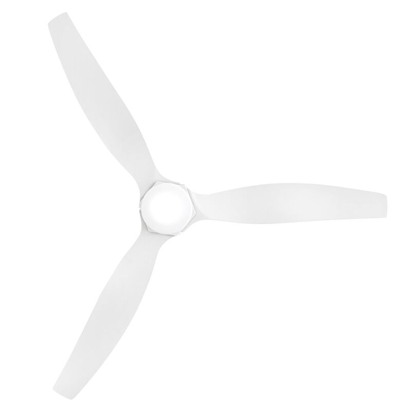 Facet 52 Inch Flush Mount Fan with Light Kit by Hinkley
