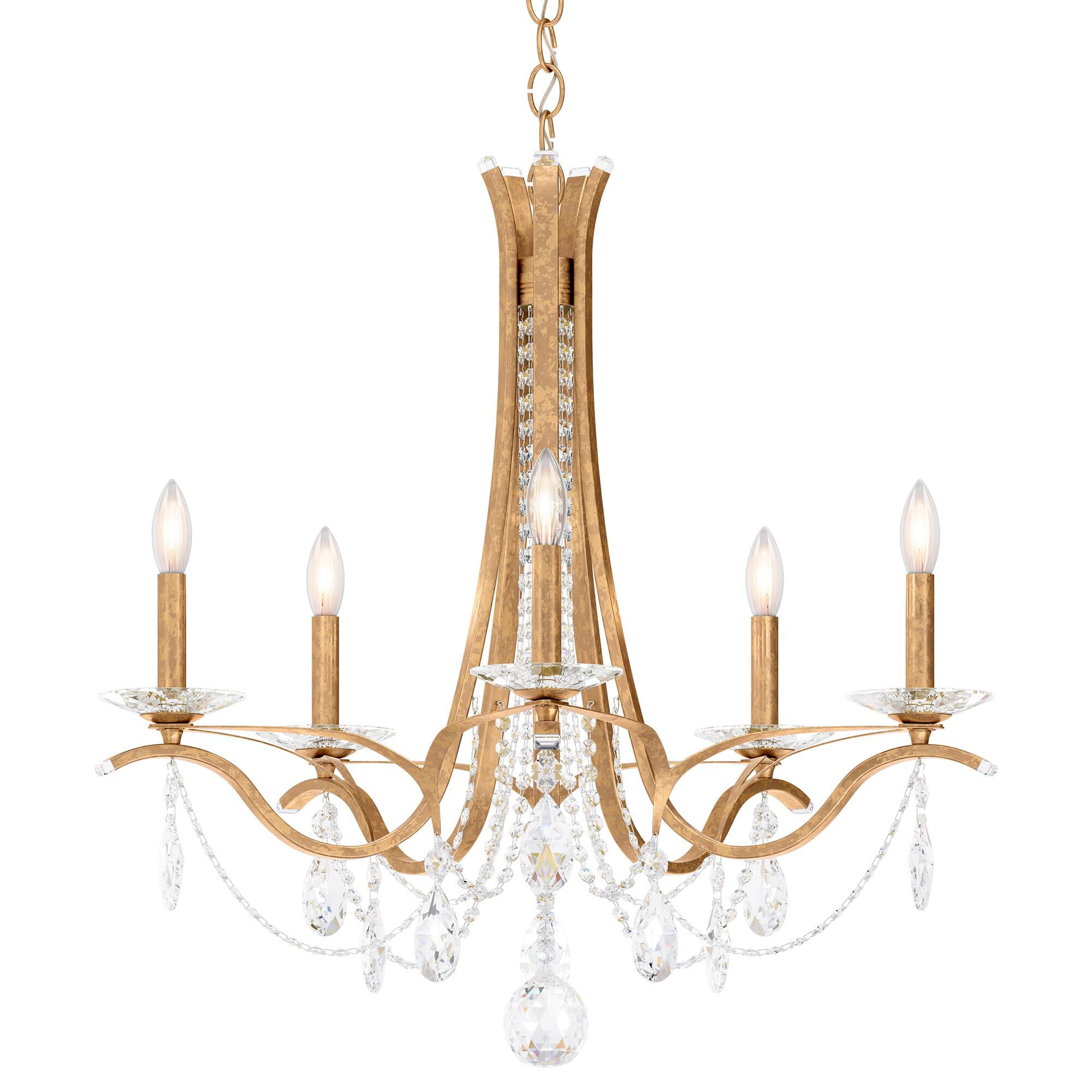 Shown in French Gold finish and Clear Radiance crystal