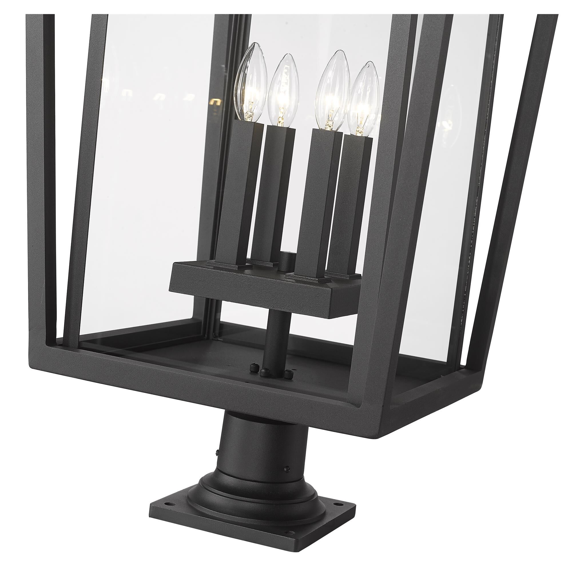 Seoul 32 Inch Tall 4 Light Outdoor Pier Lamp by Z-Lite
