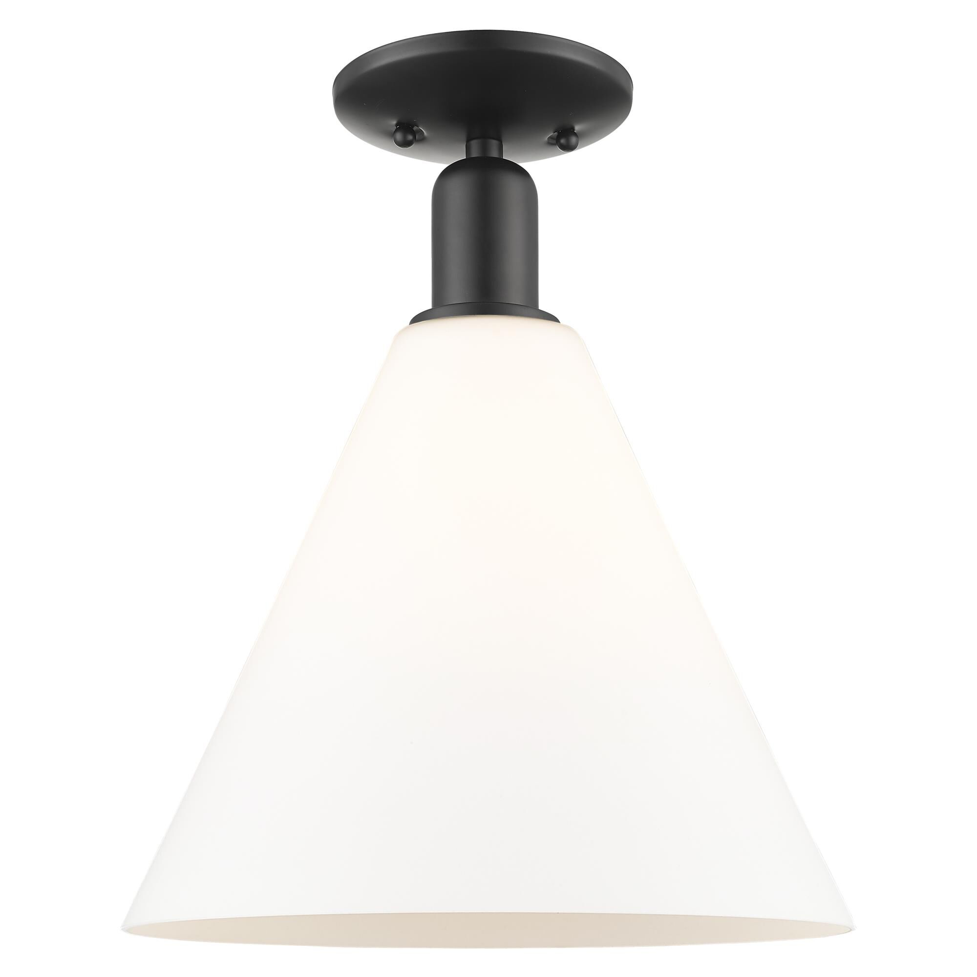 Bruno Marashlian Berkshire Glass 12 Inch Semi Flush Mount by Innovations Lighting