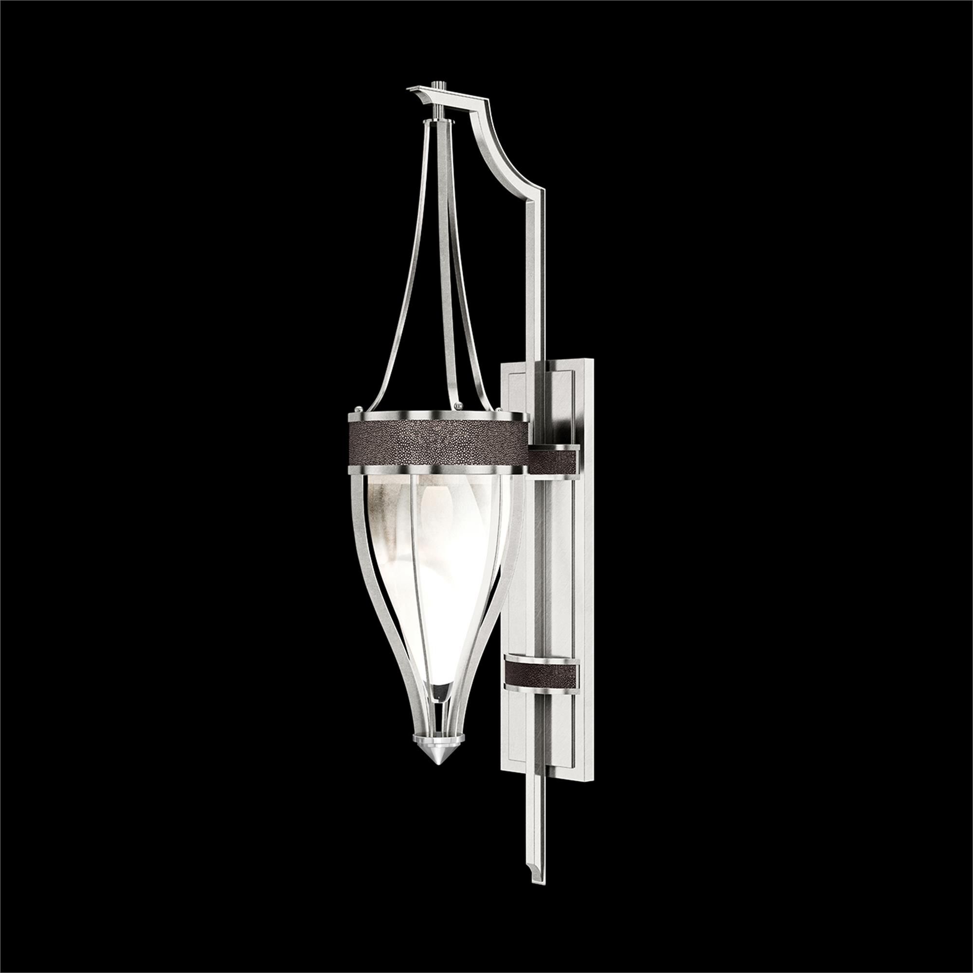Shown in Silver Leaf and Nickel  finish and Pebble accent