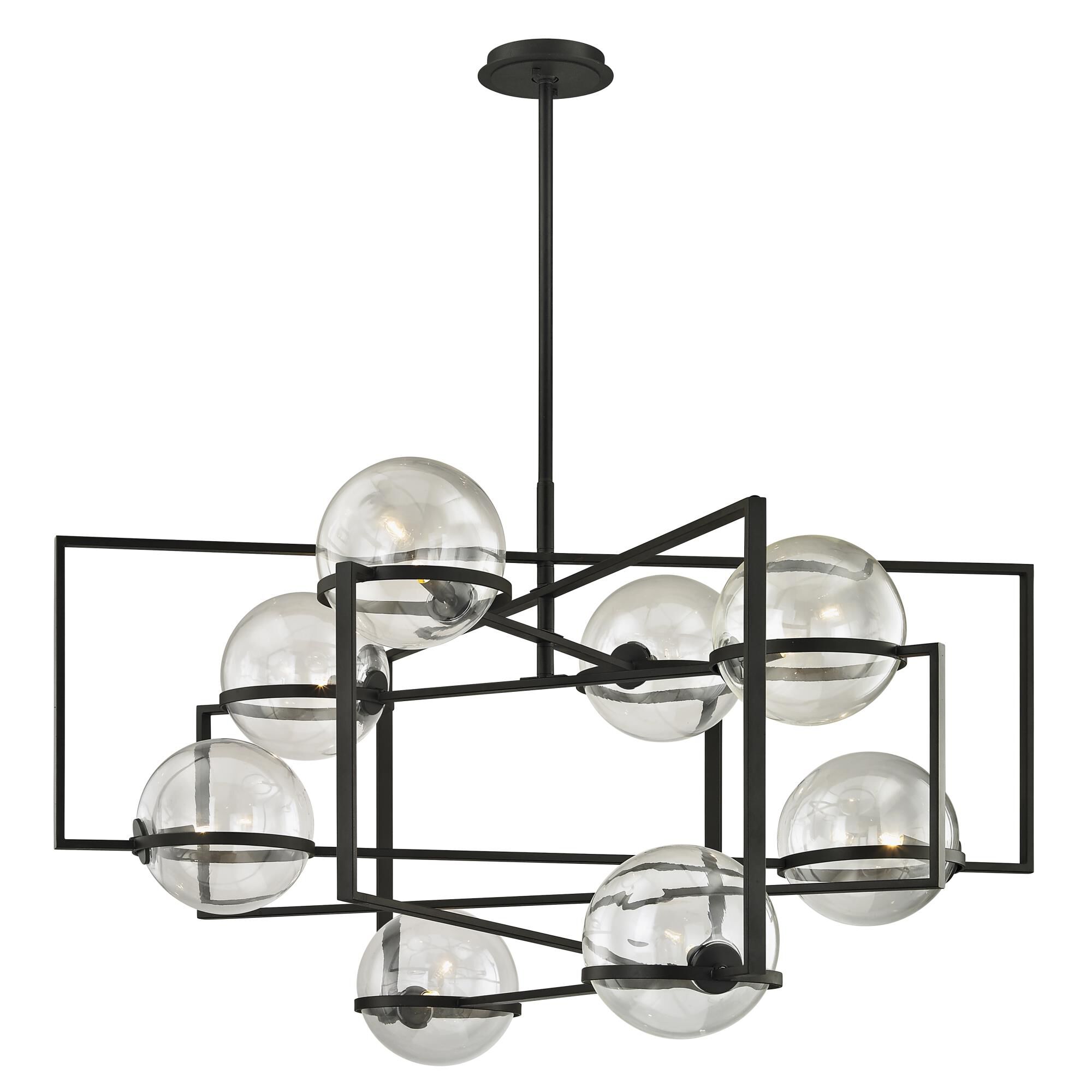 Shown in Textured Black finish and Clear glass