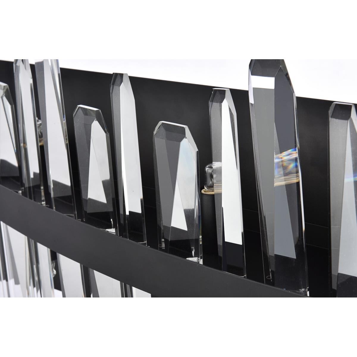 Shown in Black finish and Royal Cut crystal