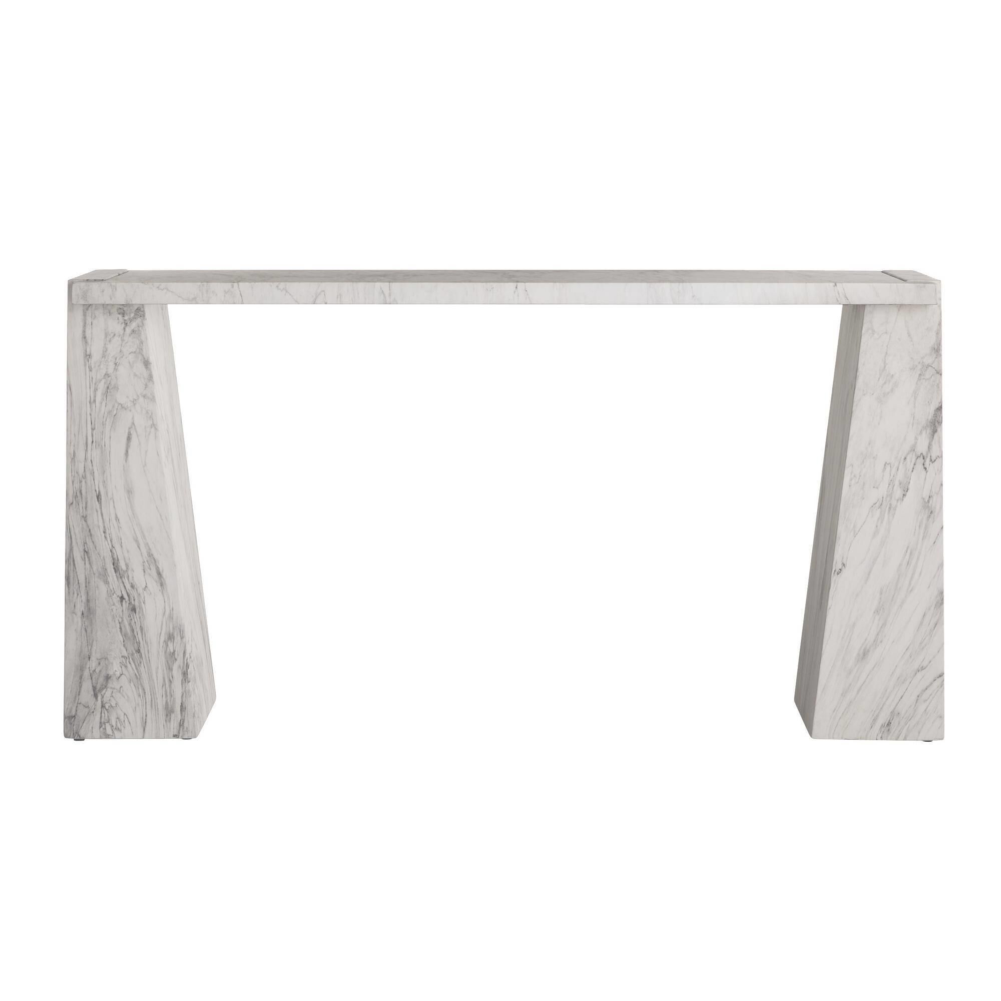 Shown in White Faux Marble finish