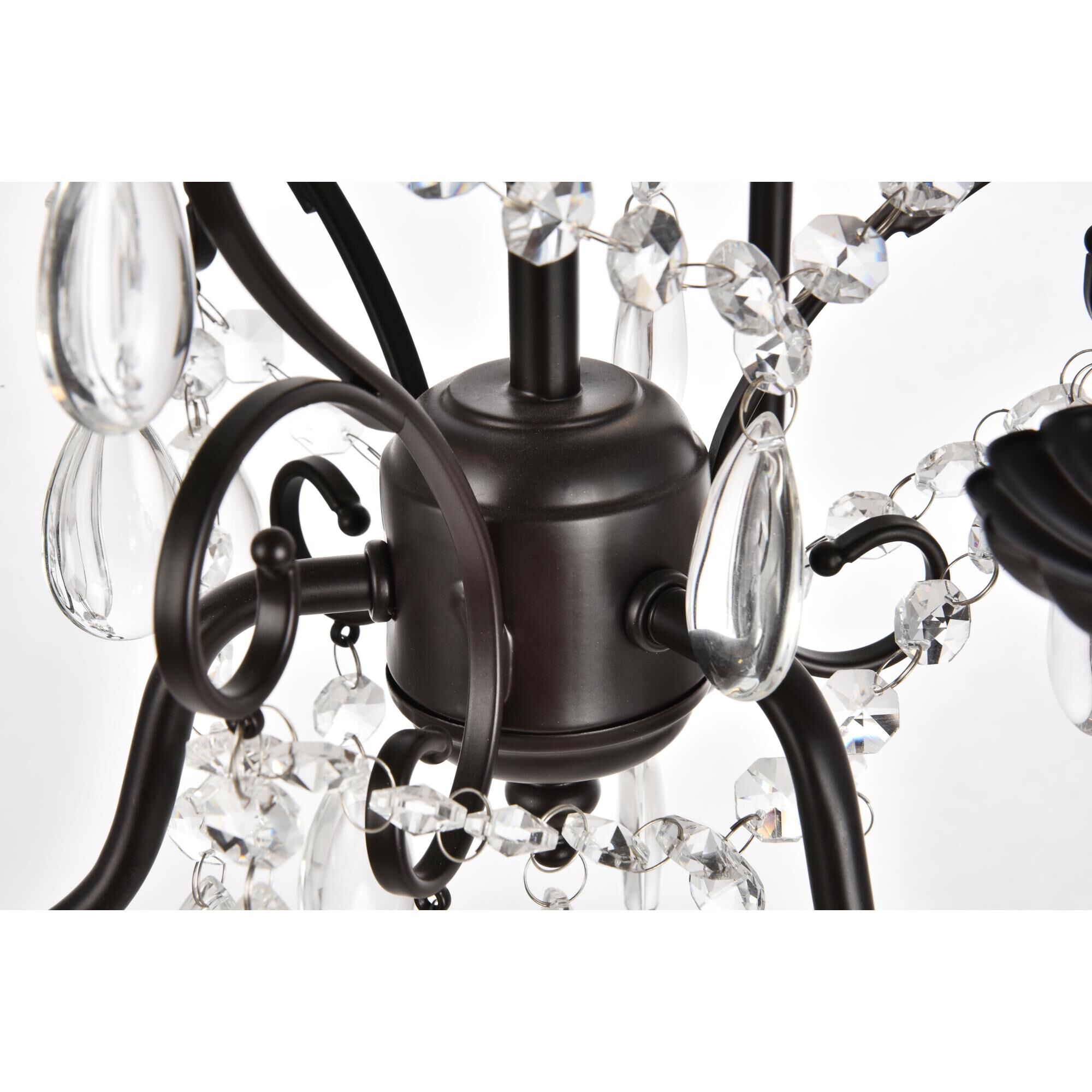 Blaise 15 Inch 3 Light Mini Chandelier by Elegant Lighting