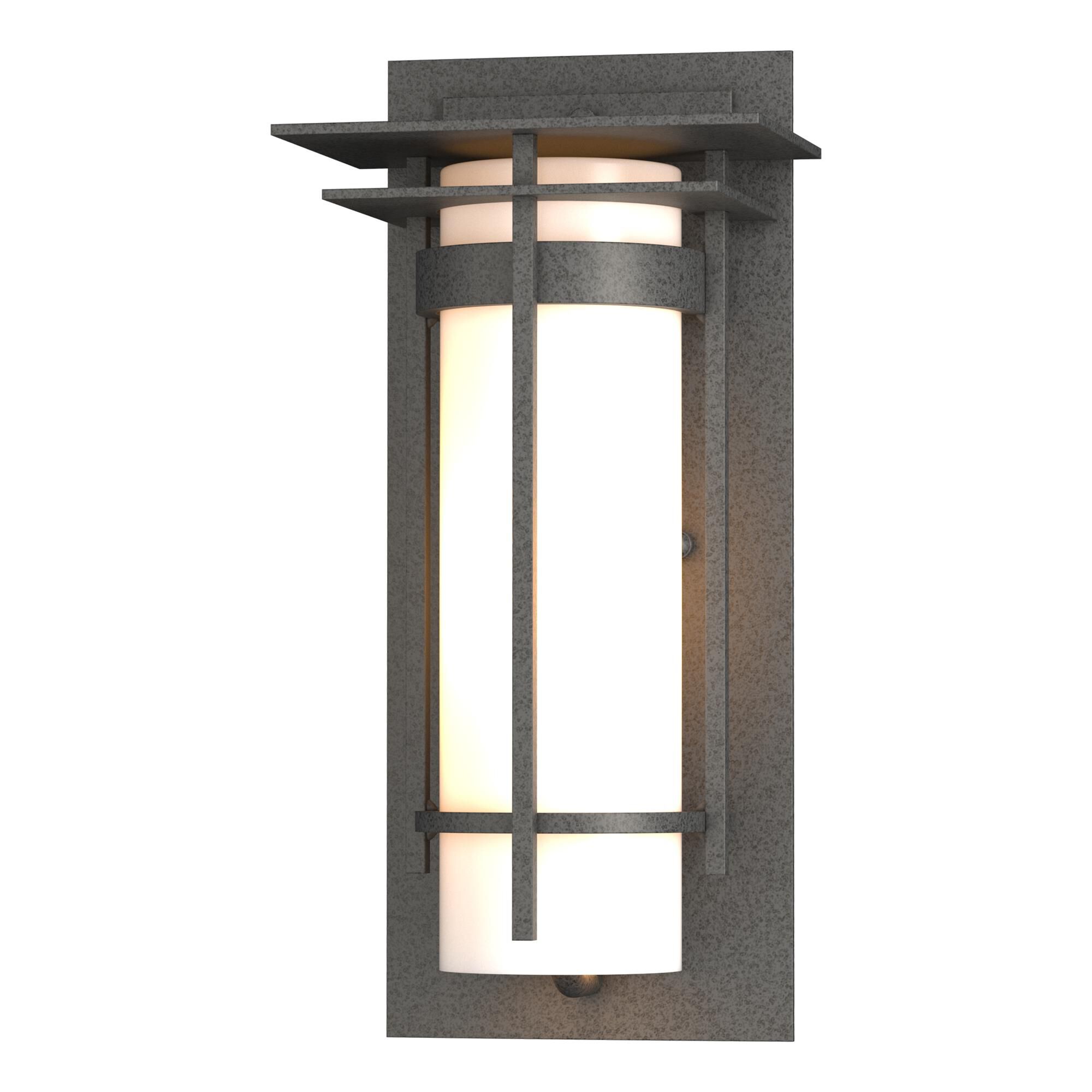 Shown in Natural Iron finish and Opal  glass