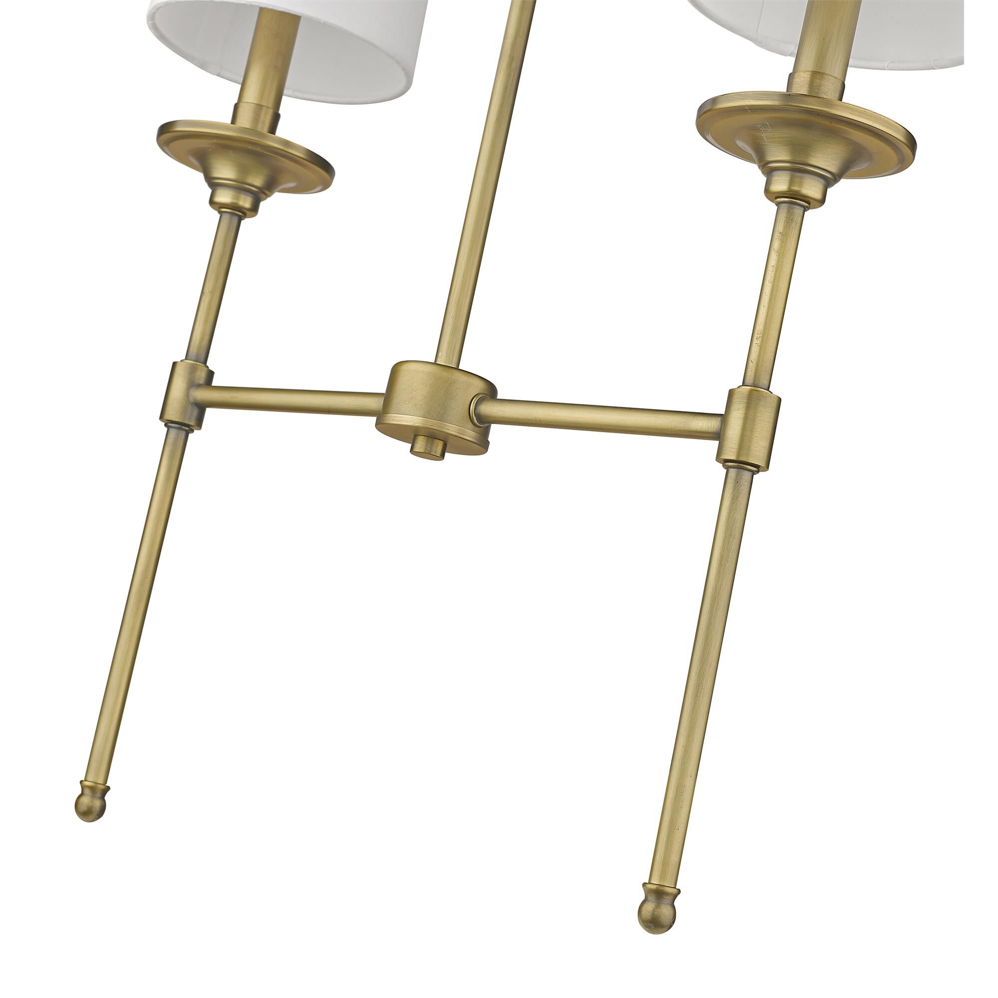 Shown in Rubbed Brass finish and Cloth Cover glass and Cloth Cover shade