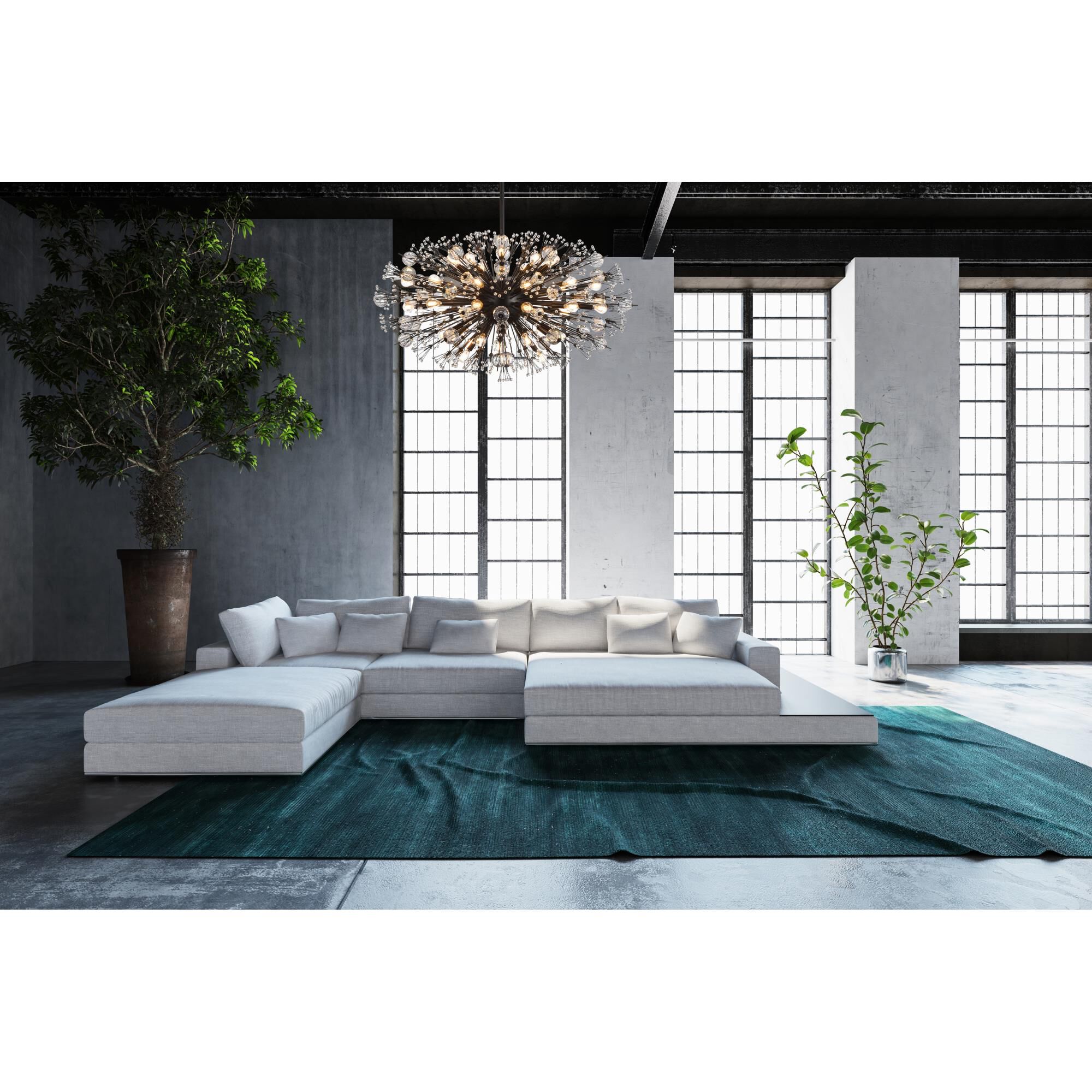 Vera 42 Inch Large Pendant by Elegant Lighting