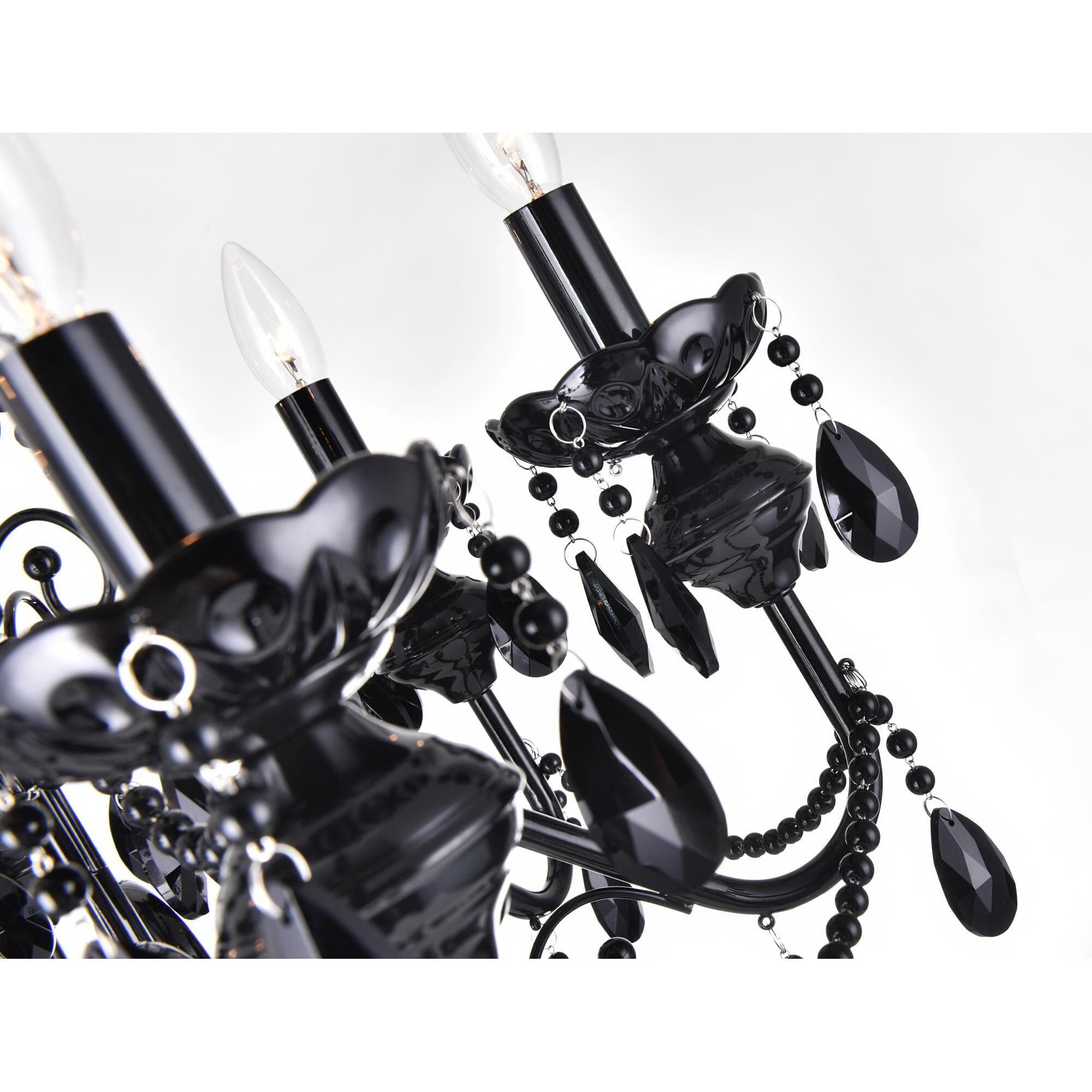 Shown in Black finish and K9 Black crystal