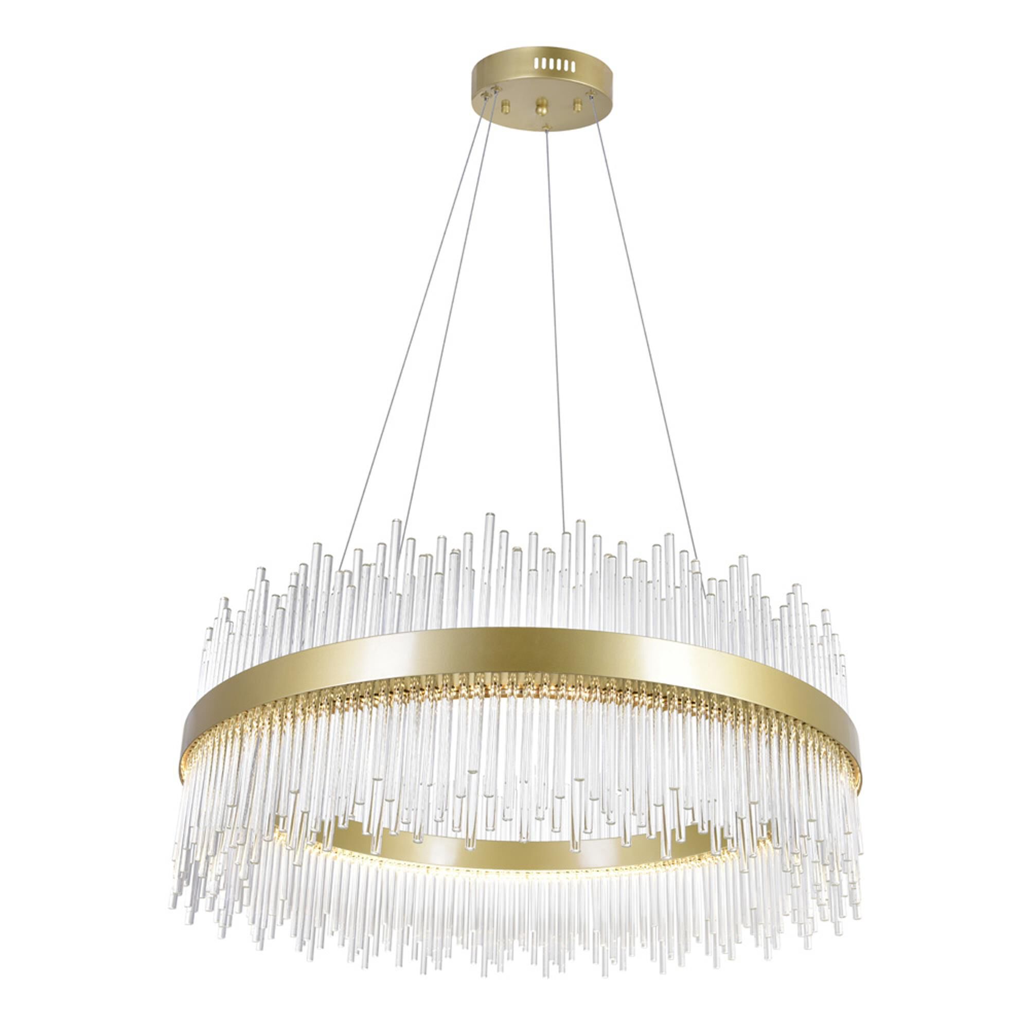 Shown in Medallion Gold finish and K9 Clear crystal