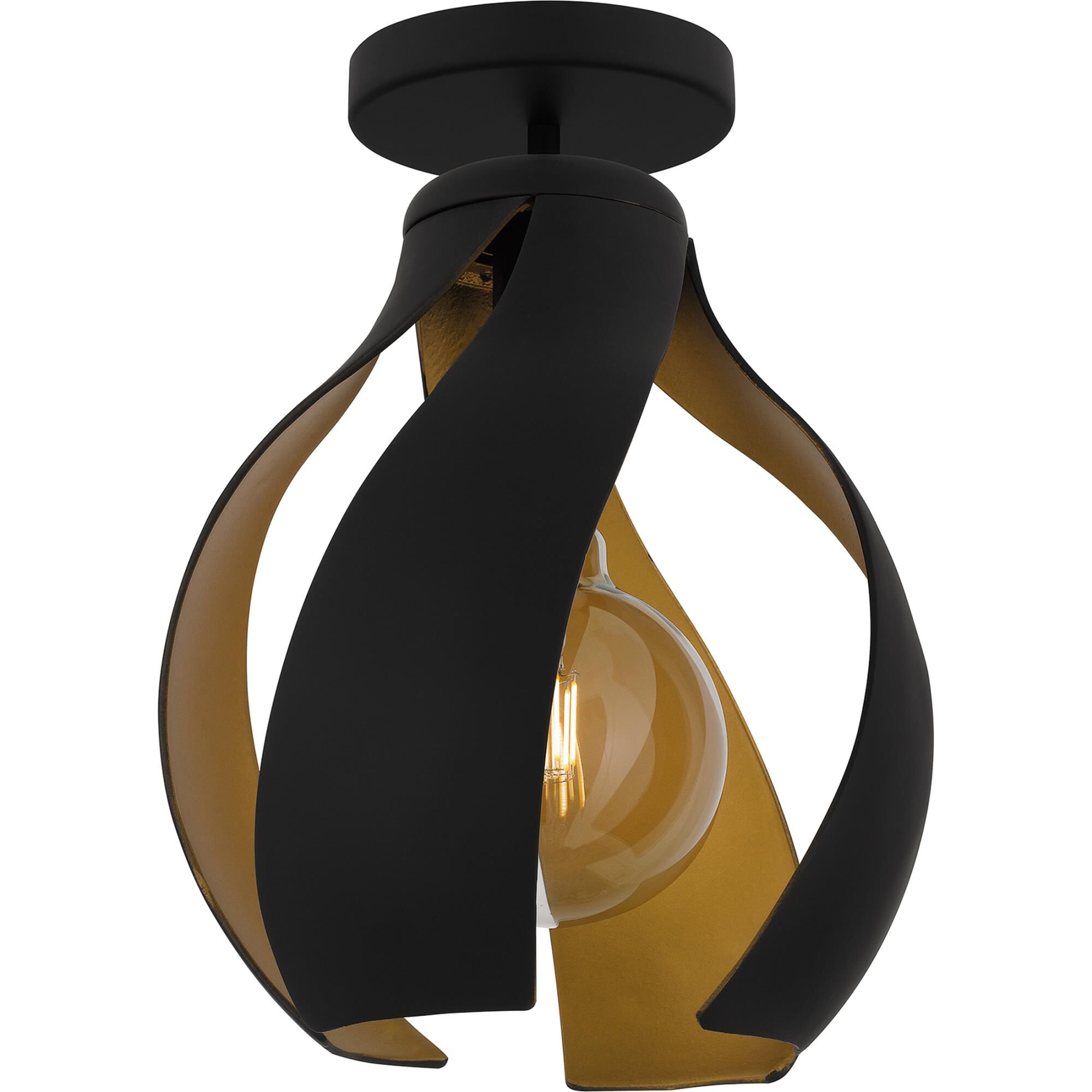 Shown in Matte Black finish and Metal shade