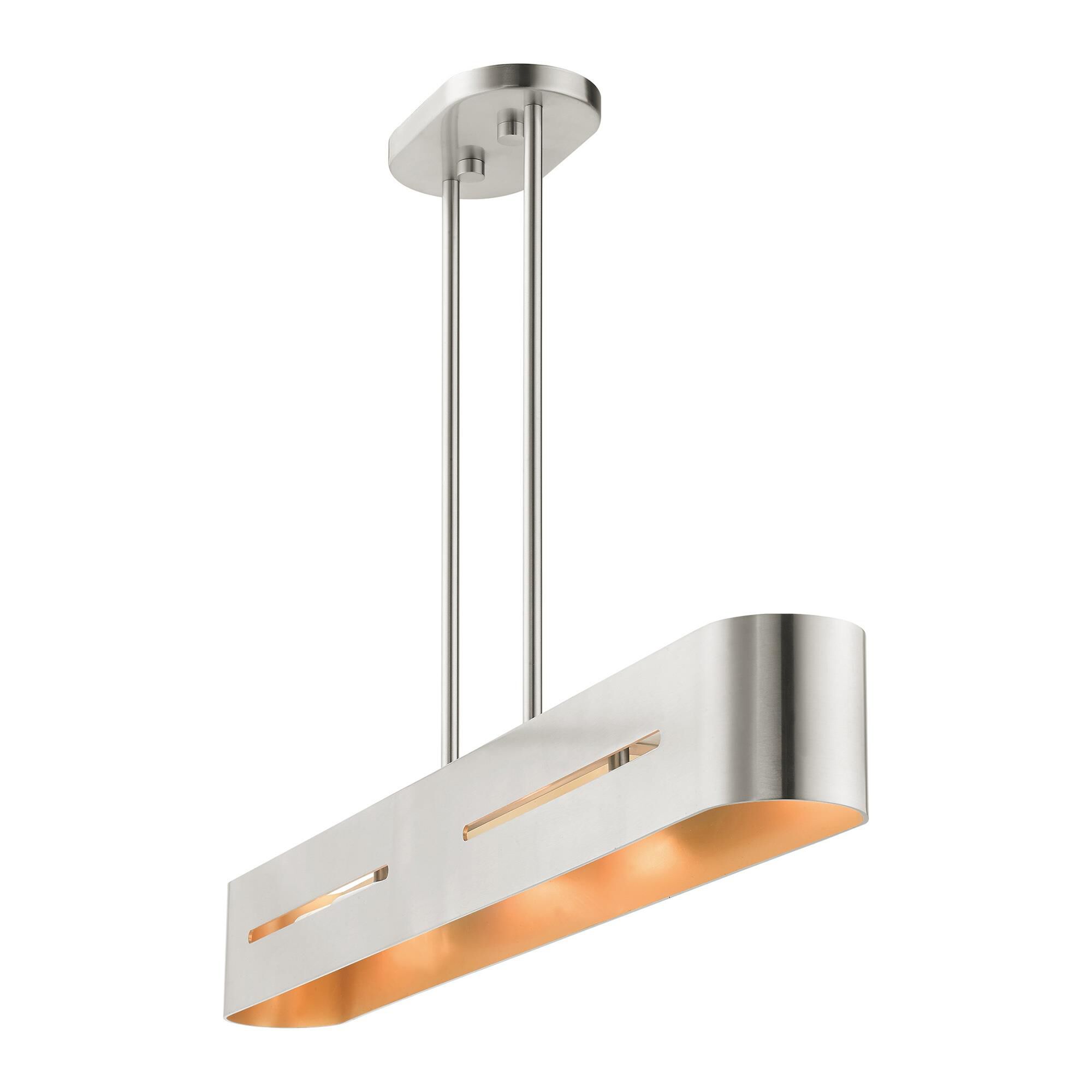 Ravena 35 Inch 4 Light Linear Suspension Light by Livex Lighting