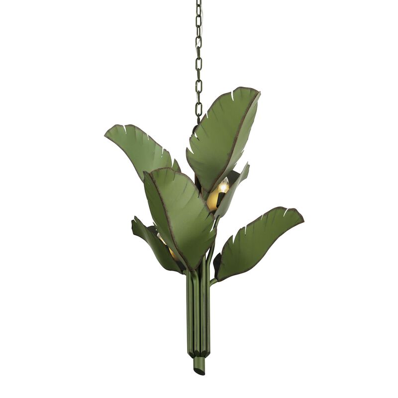 Ron Henderson Banana Leaf Chandelier by Varaluz