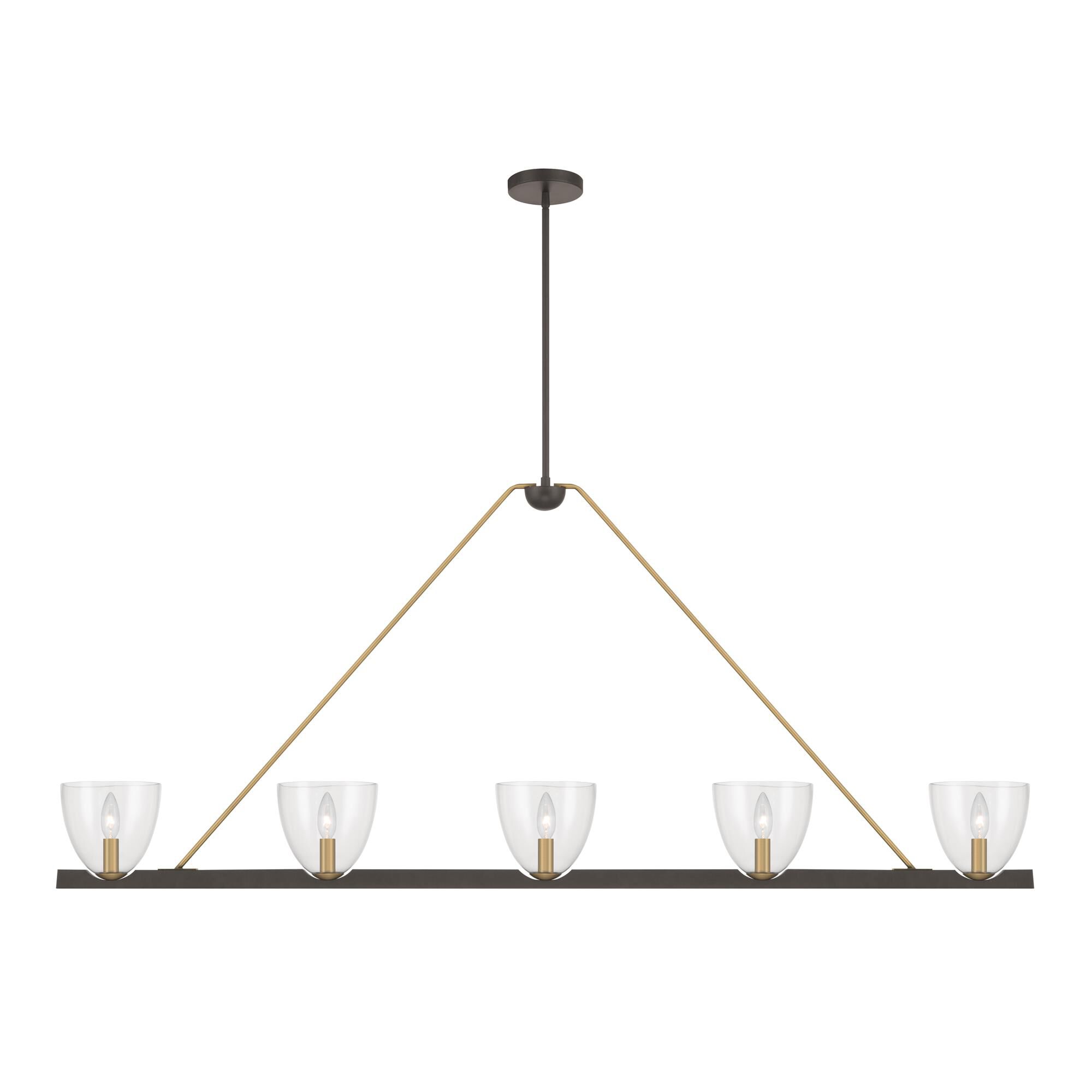 Shown in Dark Bronze finish and Clear glass