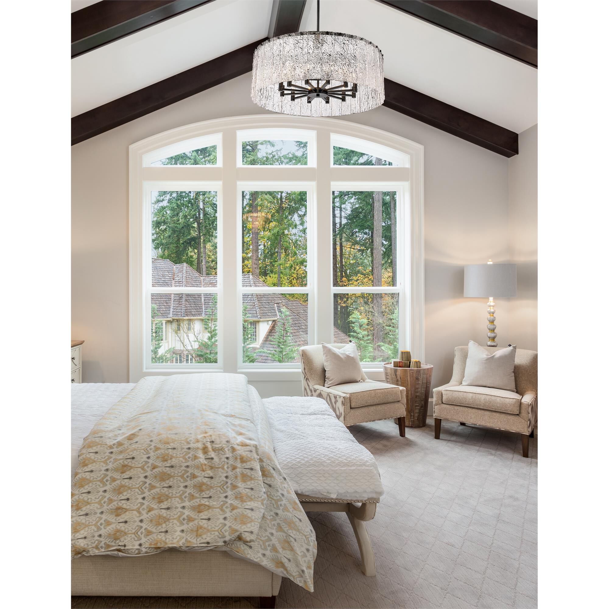 Glacier 32 Inch 12 Light Chandelier by Z-Lite