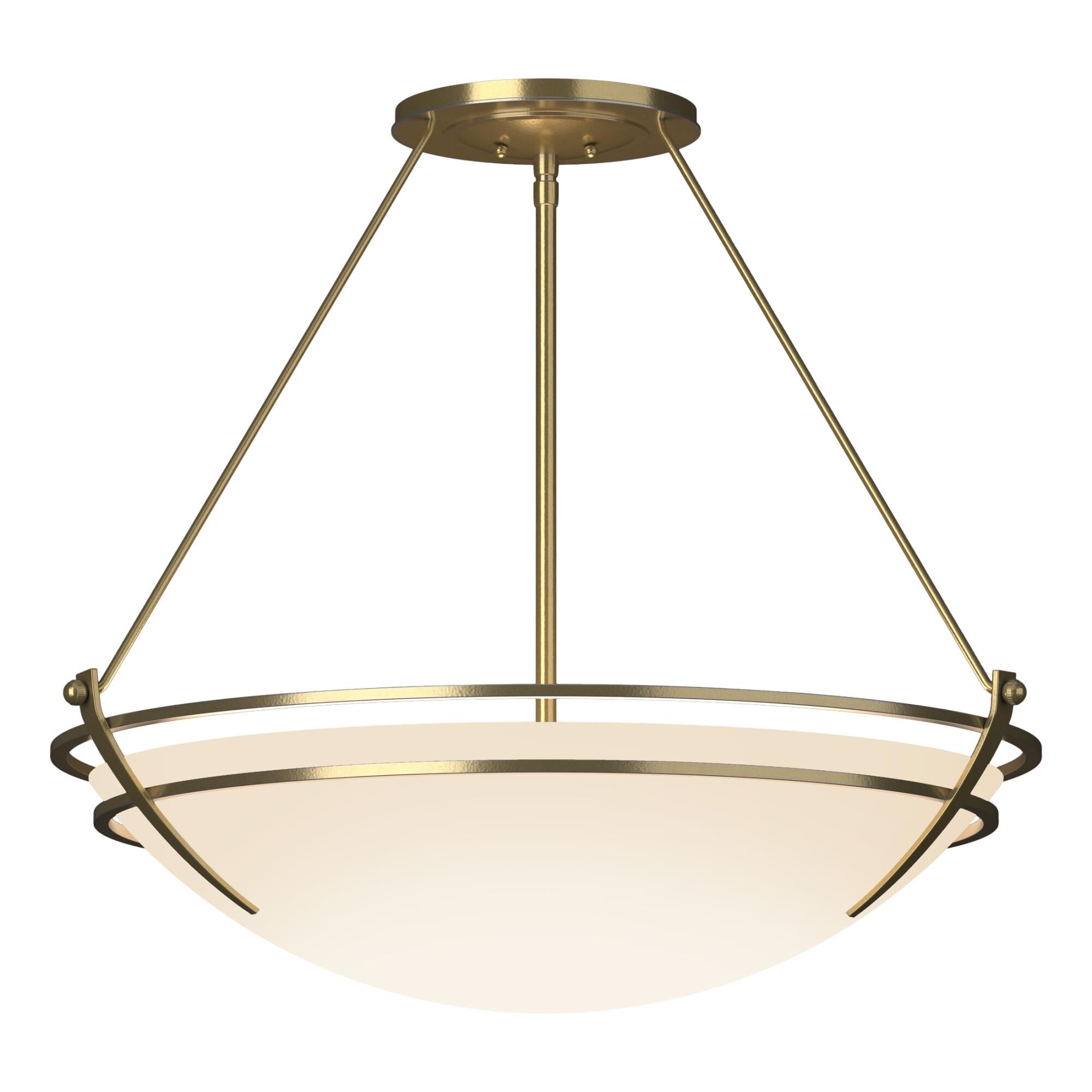 Presidio Tryne 28 Inch 3 Light Semi Flush Mount by Hubbardton Forge