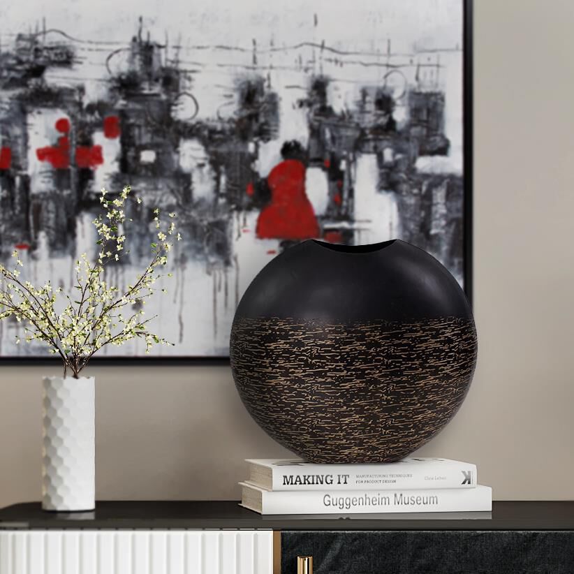 The Golden Thread Vase-Urn by Howard Elliott Collection