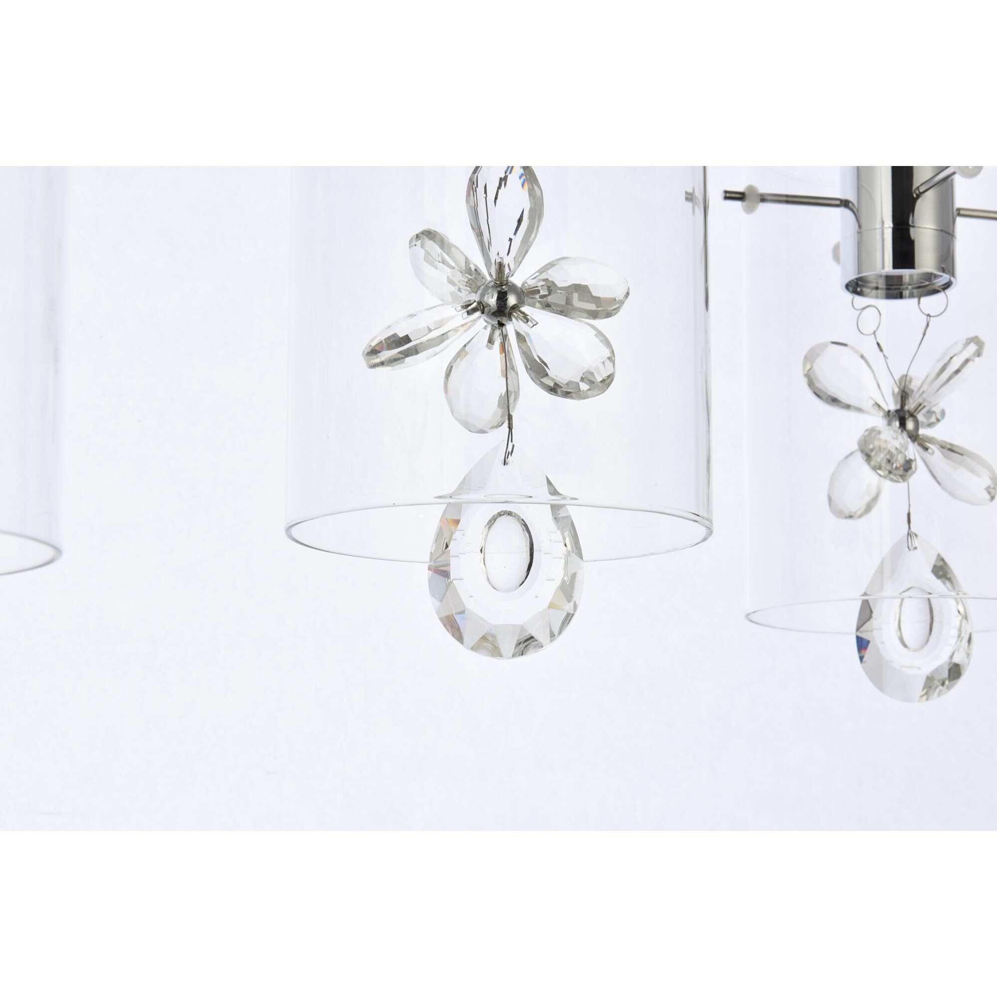 Hana 24 Inch 3 Light LED Linear Suspension Light by Elegant Lighting