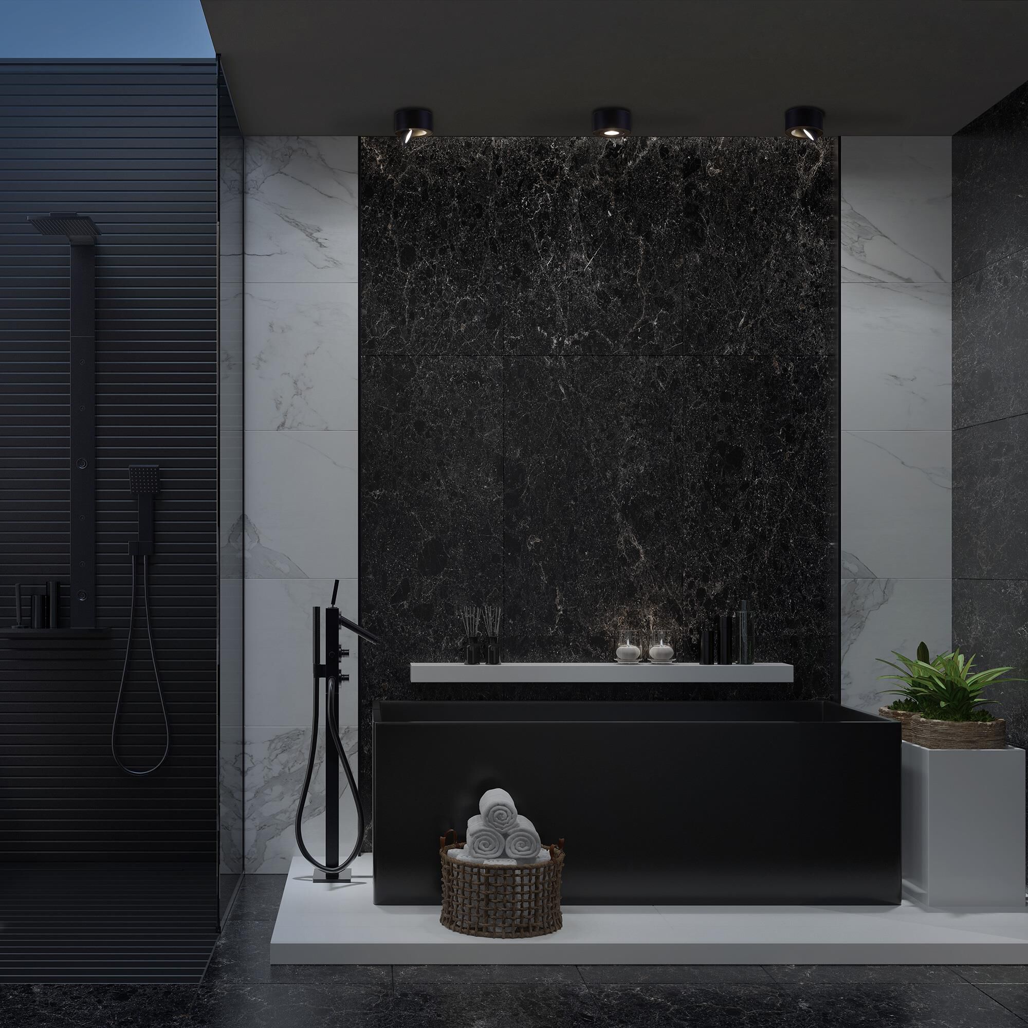 Shown in Black finish