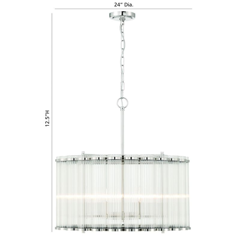 Glasbury Chandelier by Eurofase Lighting