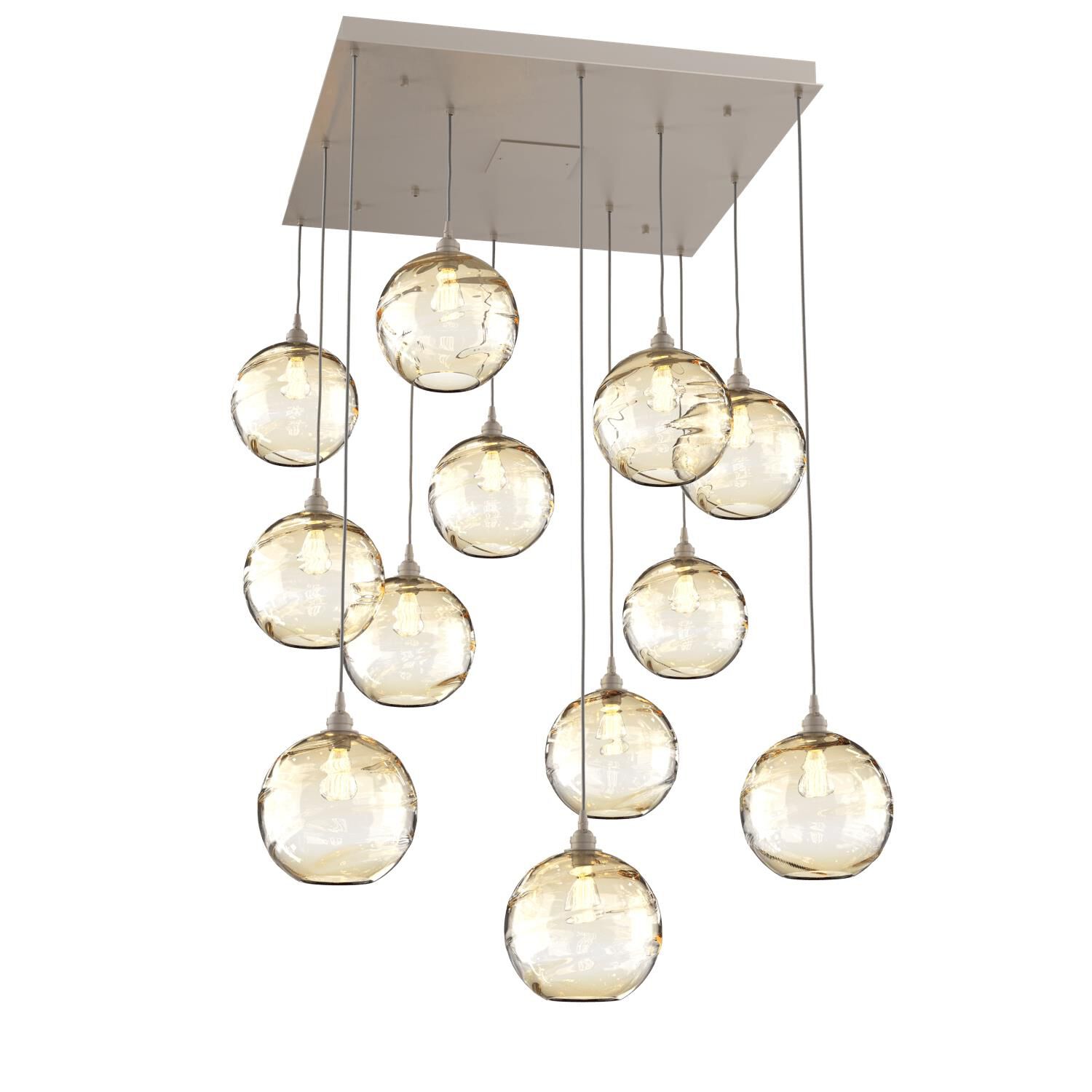 Terra 36 Inch 12 Light Multi Light Pendant by Hammerton Studio